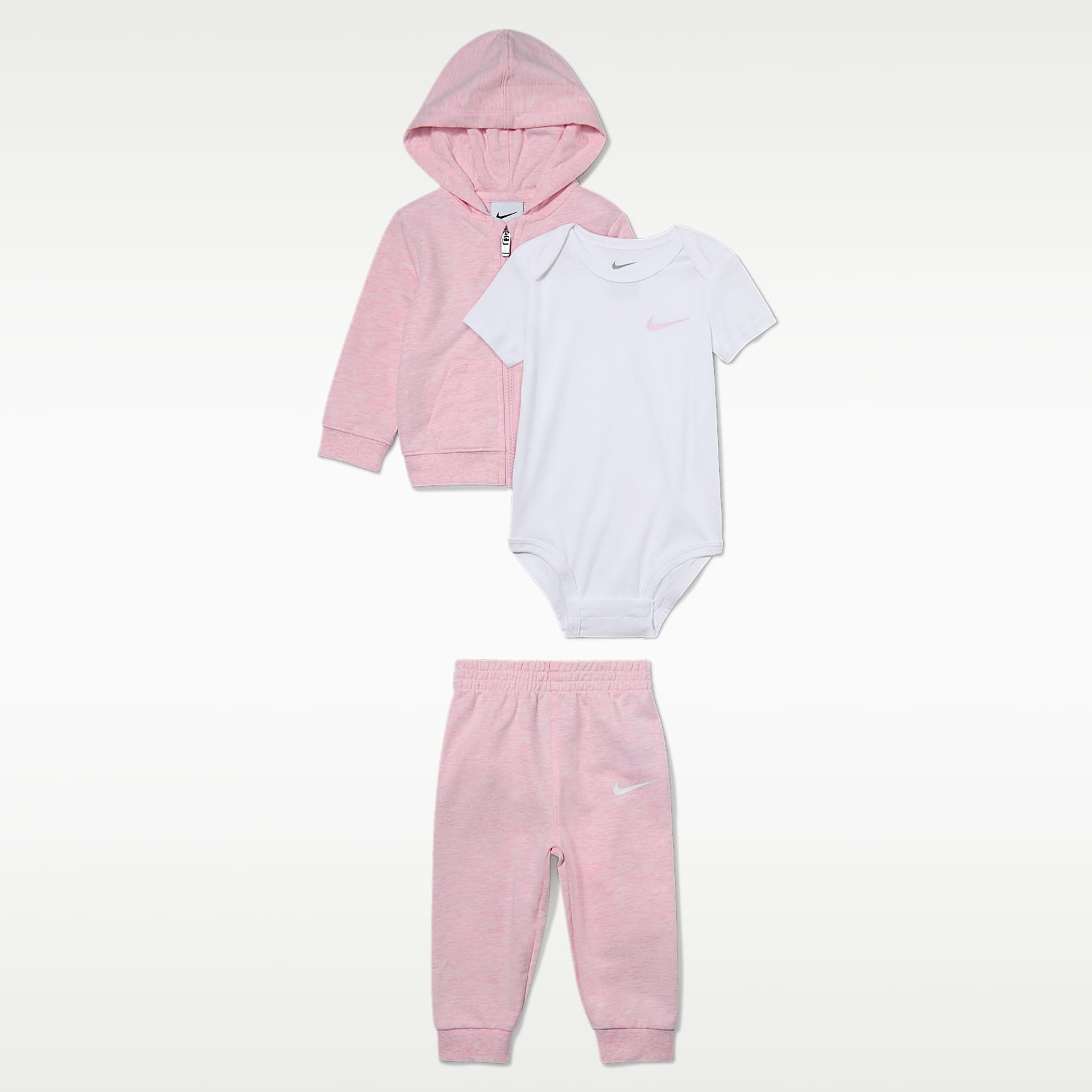 Nike Baby (0-6M) 3-Piece Bodysuit and Pants Set