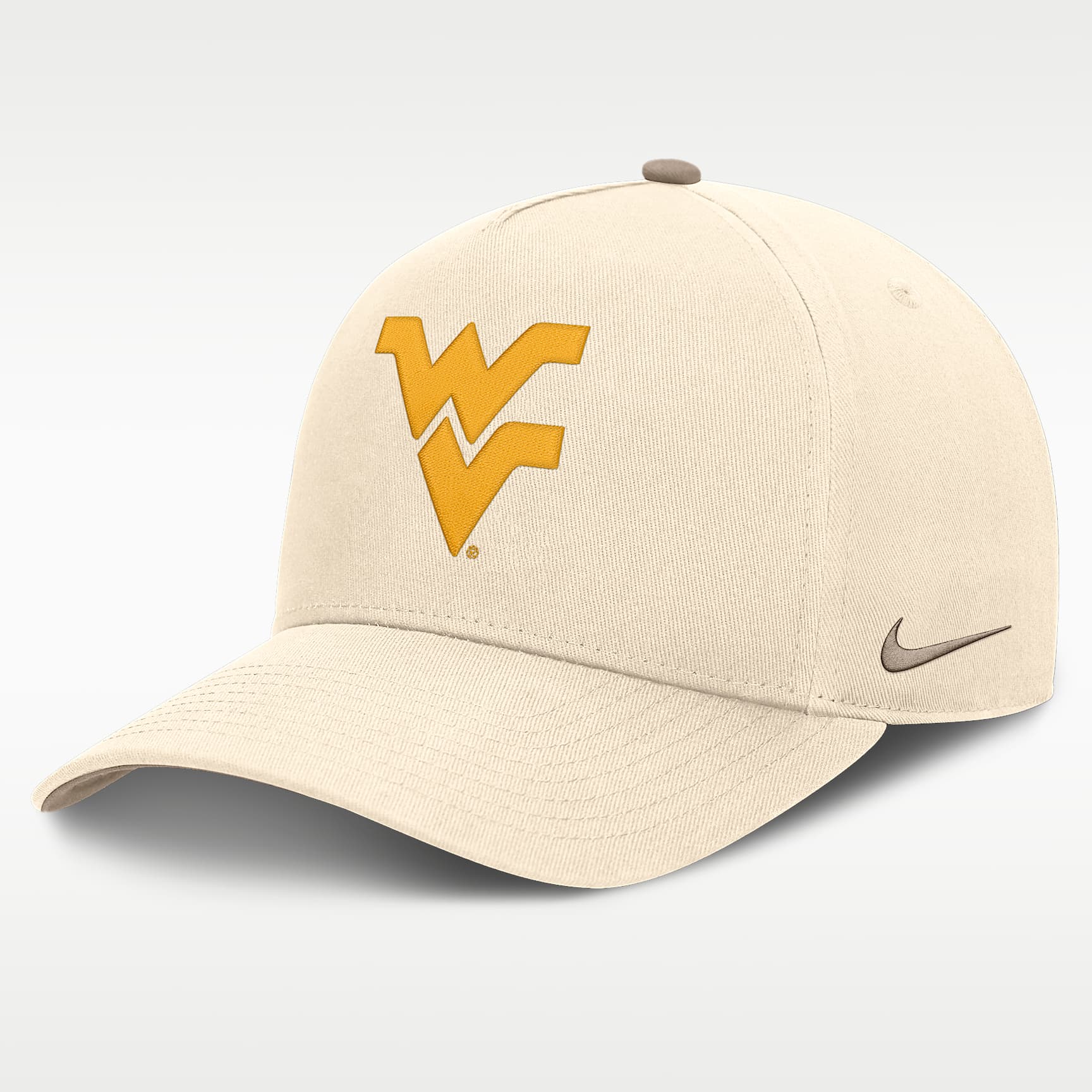 West Virginia Origin of Speed Rise Men's Nike Dri-FIT College A-Frame Adjustable Hat
