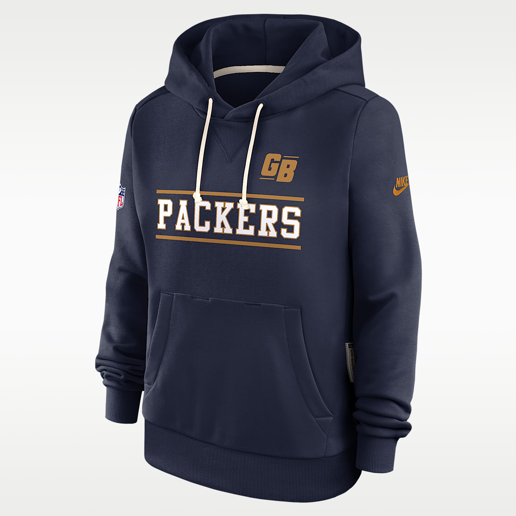 Green Bay Packers Sideline Standard Issue Alt Women's Nike Dri-FIT NFL Pullover Hoodie