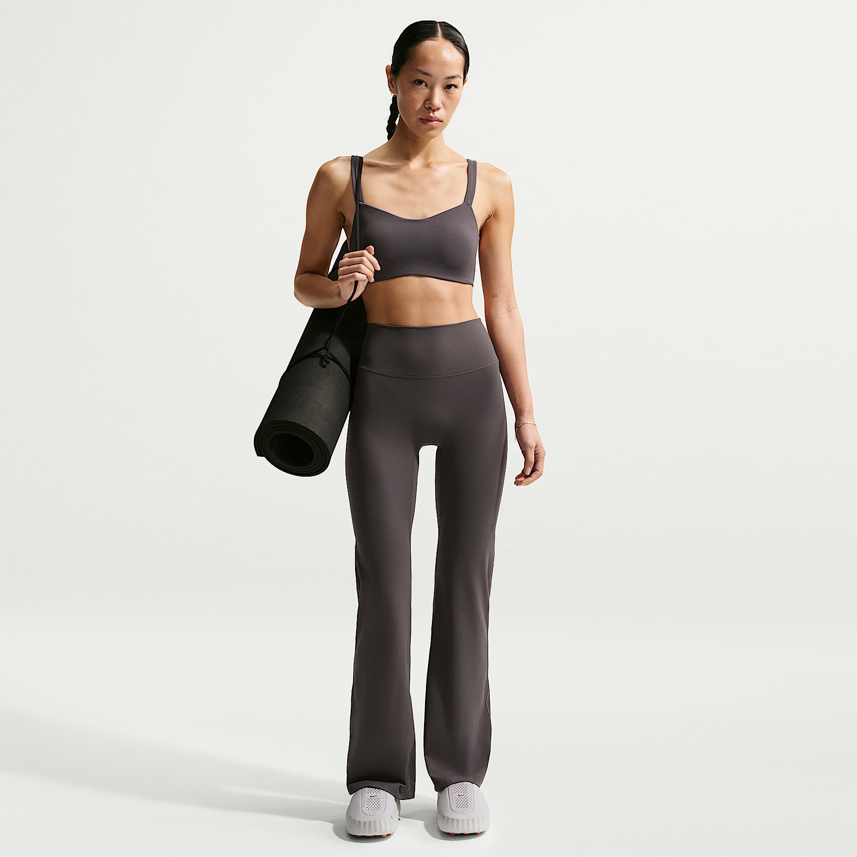 Nike Zenvy Women's High-Waisted Flared Leggings with No Front Seam