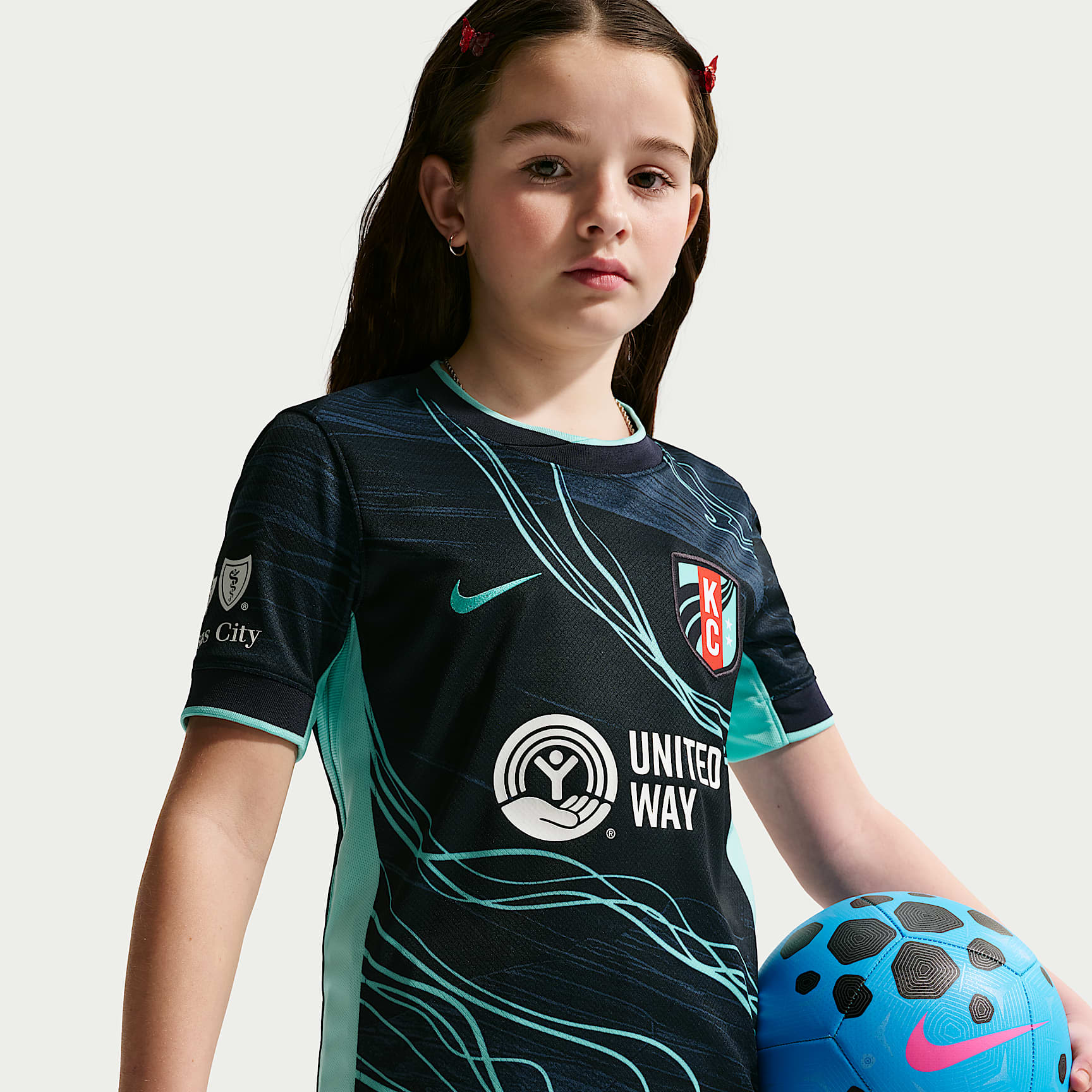 Kansas City Current Stadium Away Big Kids' Nike Dri-FIT NWSL Replica Jersey