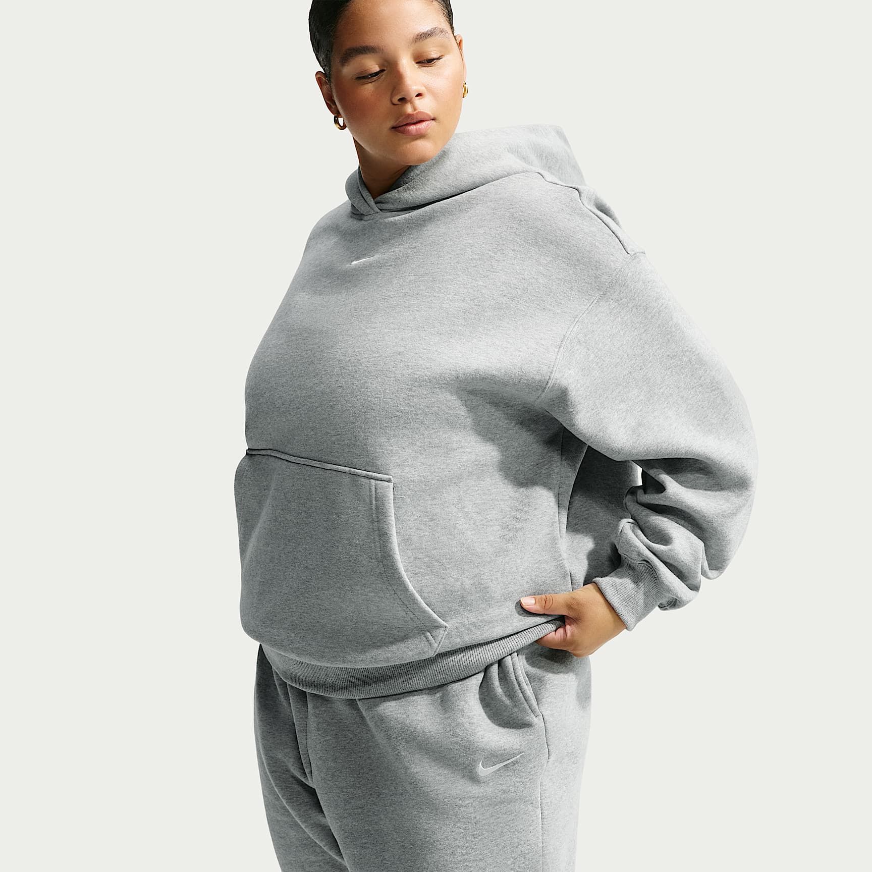 Nike Studio Fleece Medium Weight Women's Oversized Pullover Hoodie