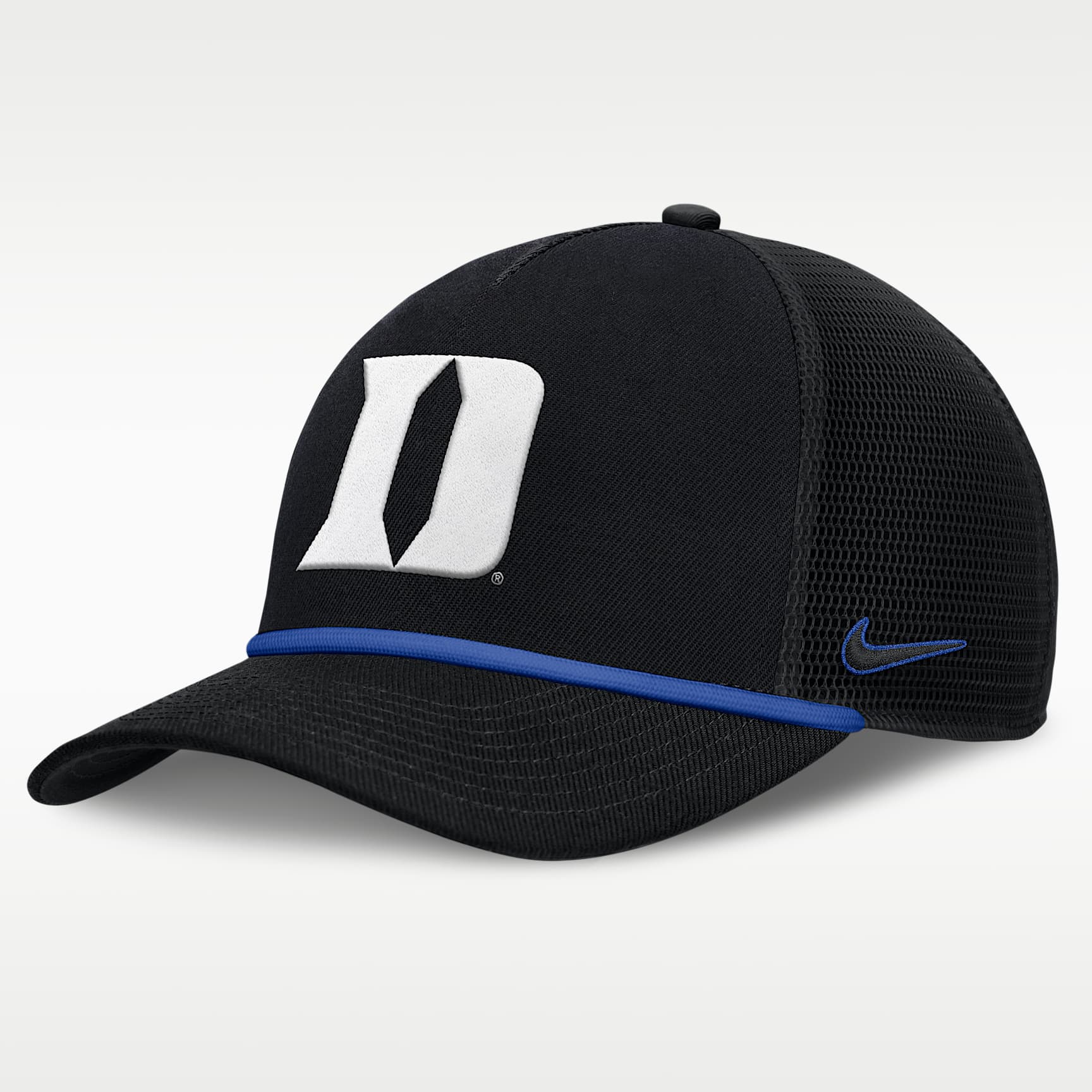 Duke Primetime Rise Men's Nike College Trucker Adjustable Hat