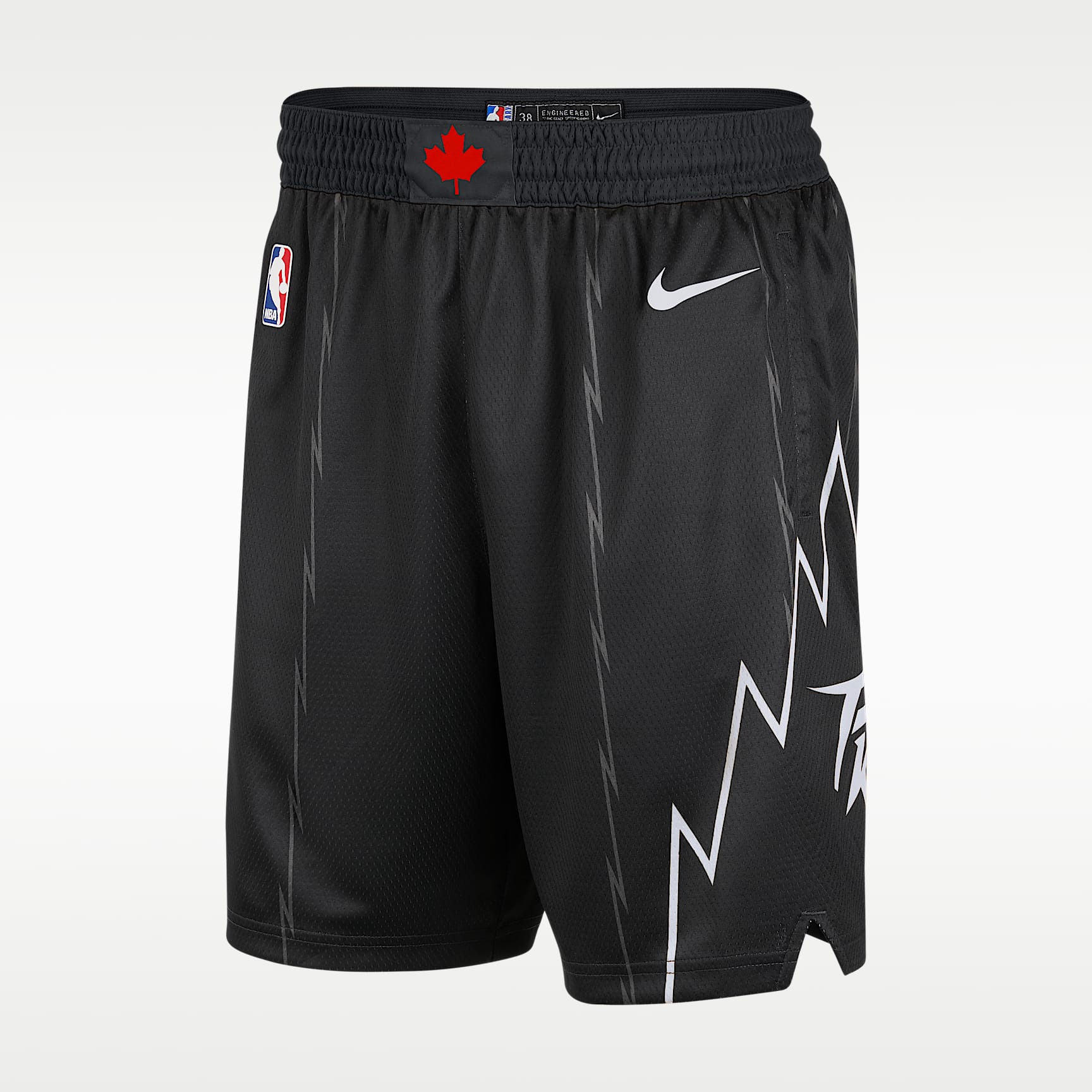 Shorts de alero polivalente de la NBA para hombre Nike Dri-FIT de los Toronto Raptors de la colección City Edition