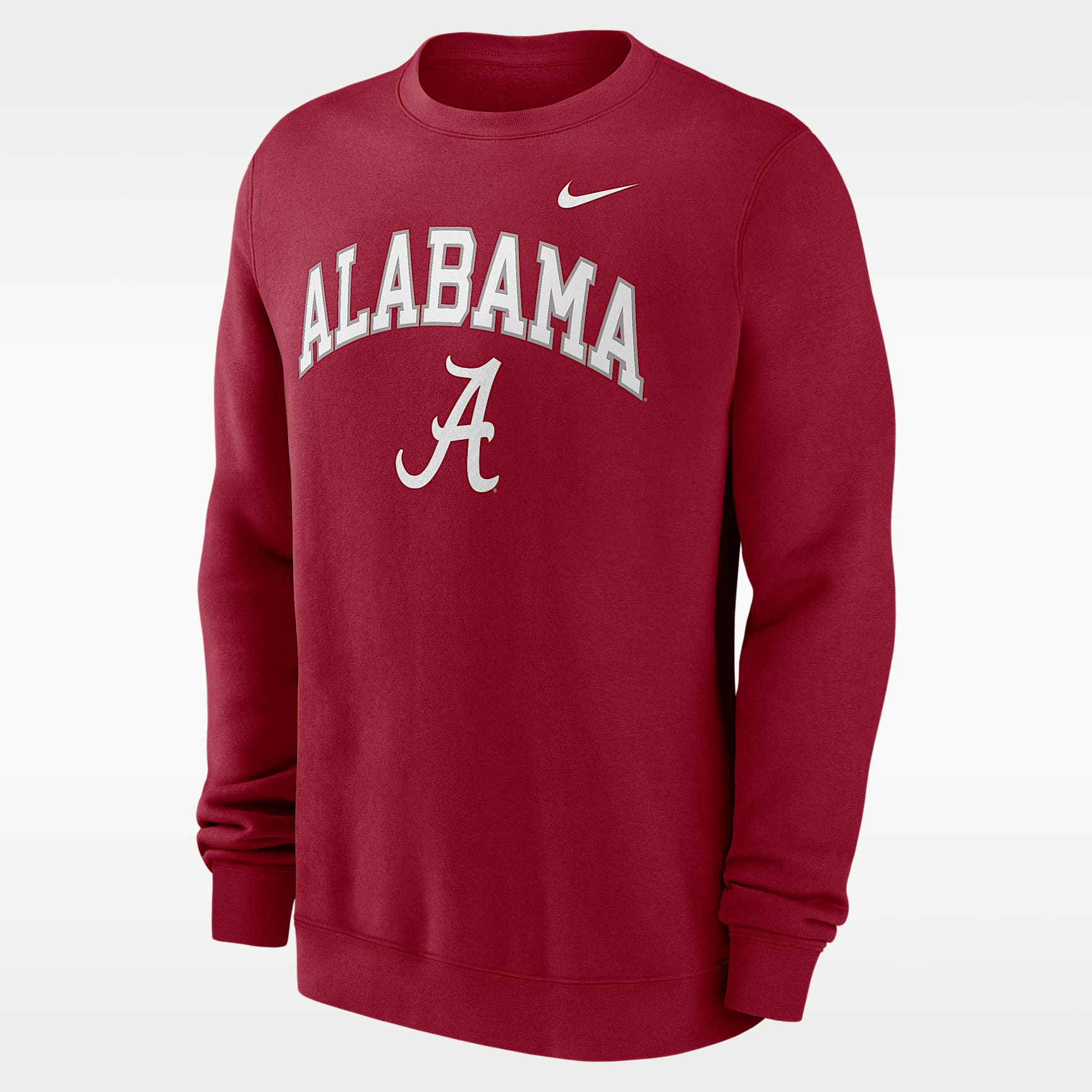Sudadera de cuello redondo sin cierre universitaria Nike para hombre Alabama Arch