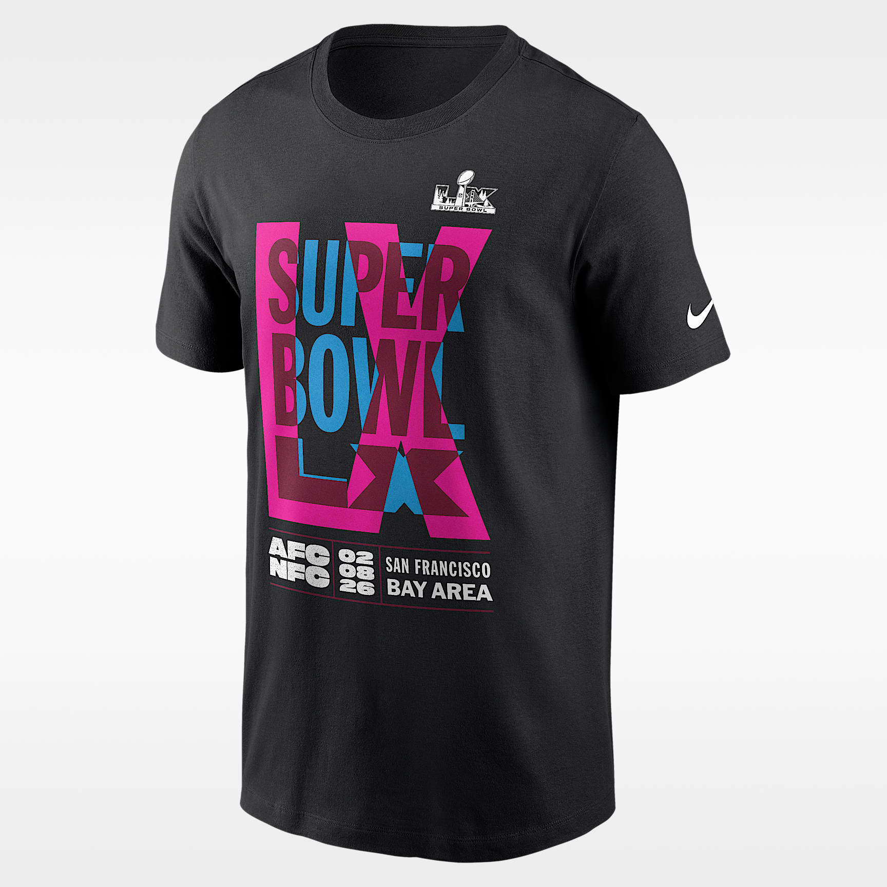 Playera Nike NFL Essential para hombre Super Bowl LX 