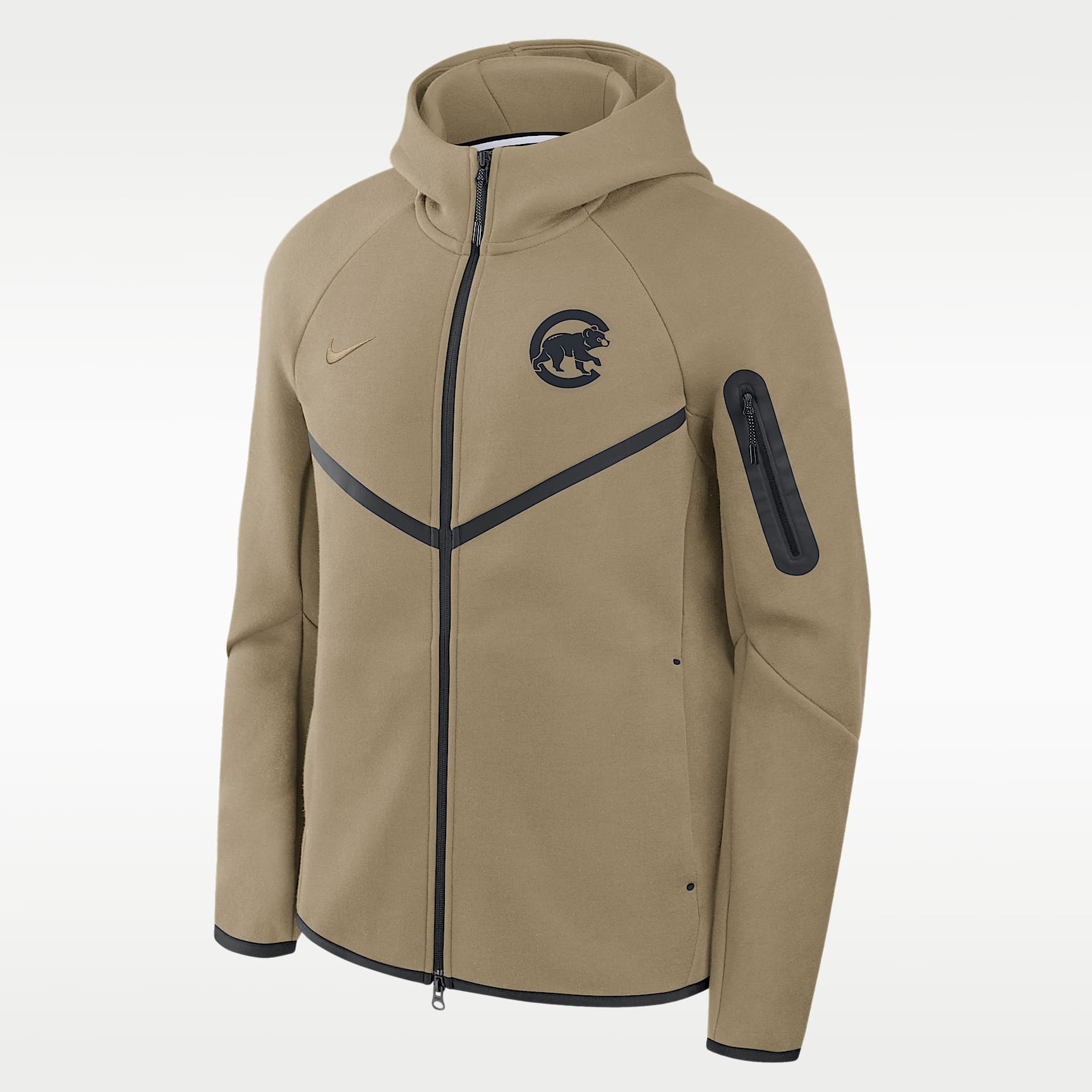 Chicago Cubs Tech Fleece Windrunner Men's Nike MLB Full-Zip Hooded Jacket