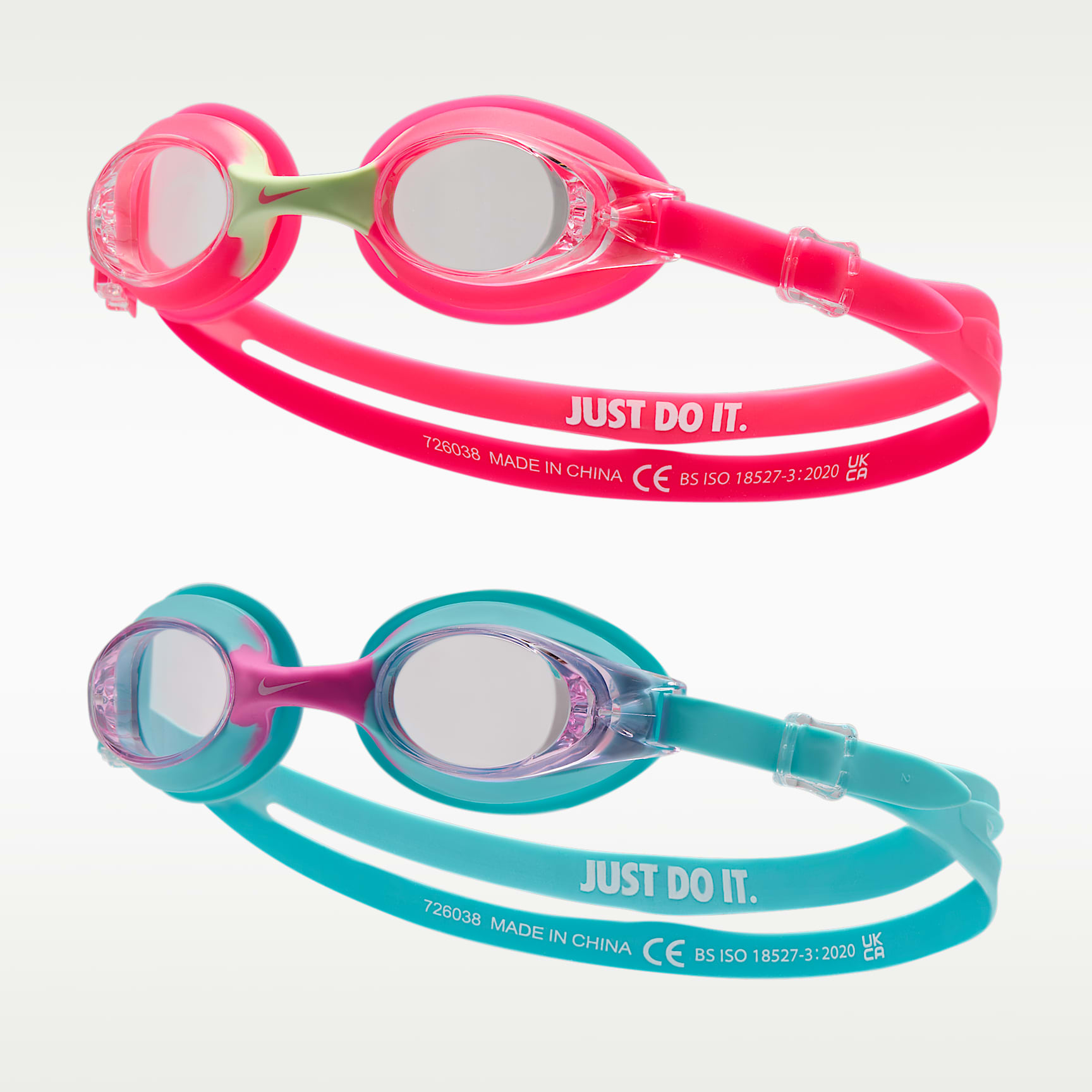 Goggles para niños talla pequeña (paquete de 2) Nike Swim Lil' Swoosh