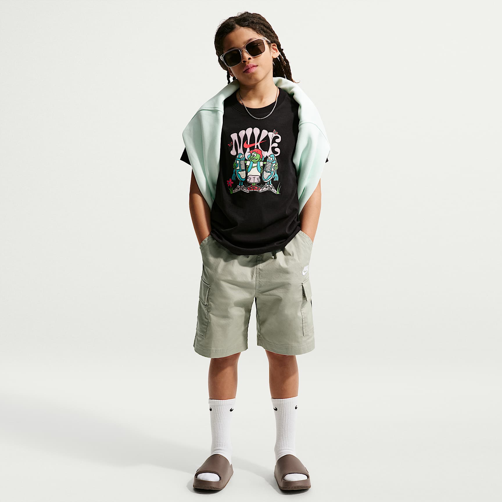 ナイキ スポーツウェア クラブ ジュニア ウーブン カーゴ ショートパンツ