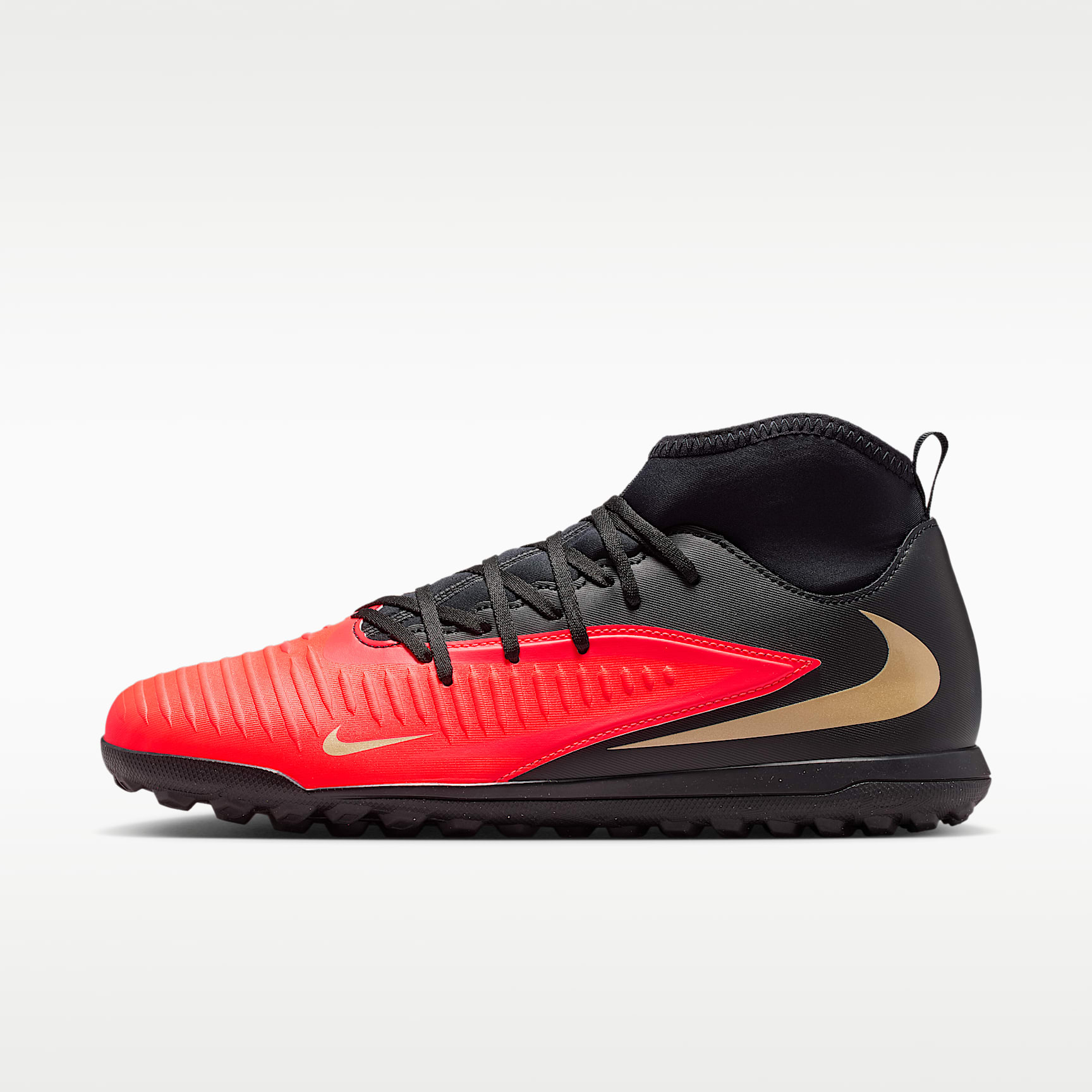 Tacos de fútbol para pasto sintético (turf) Nike Phantom 6 High Club
