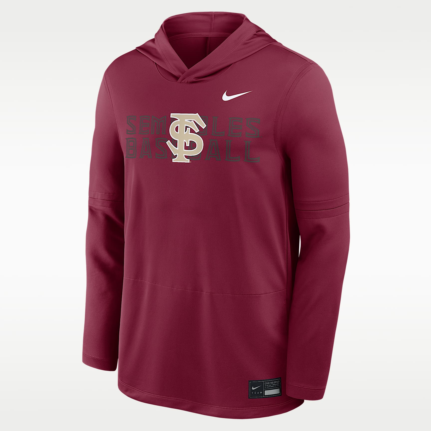 Florida State Dugout Men's Nike Dri-FIT College Long-Sleeve Hooded Top