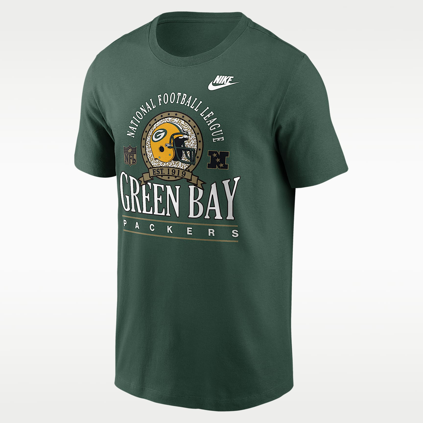 Playera Nike de la NFL para hombre Green Bay Packers Rewind Essential