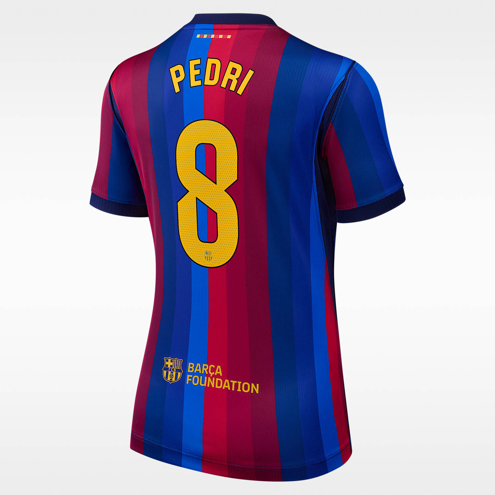 Pedri FC Barcelona 2026/27 Stadium Home Women's Nike Dri-FIT Soccer Jersey