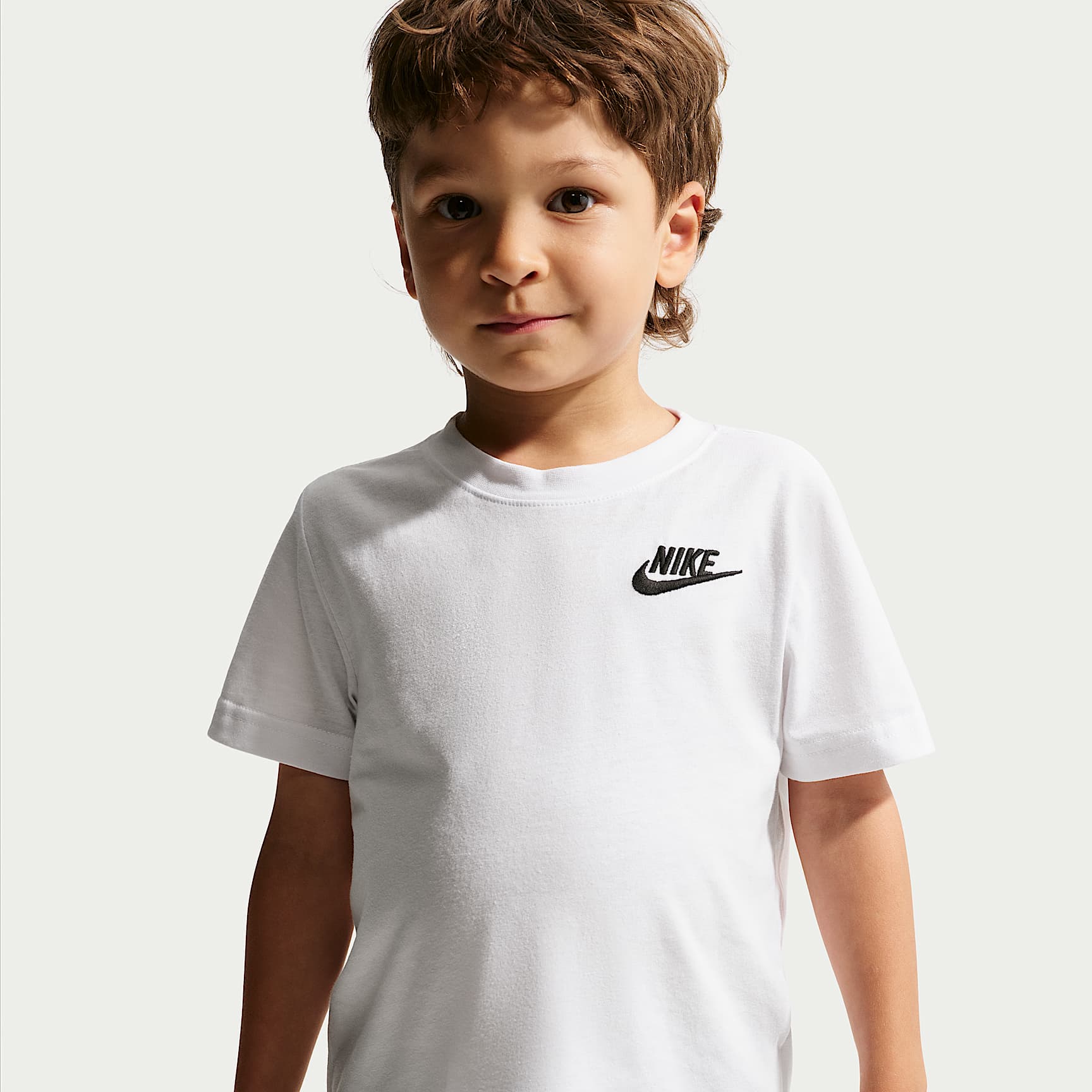 Broderet Nike Sportswear Futura-T-shirt til mindre børn