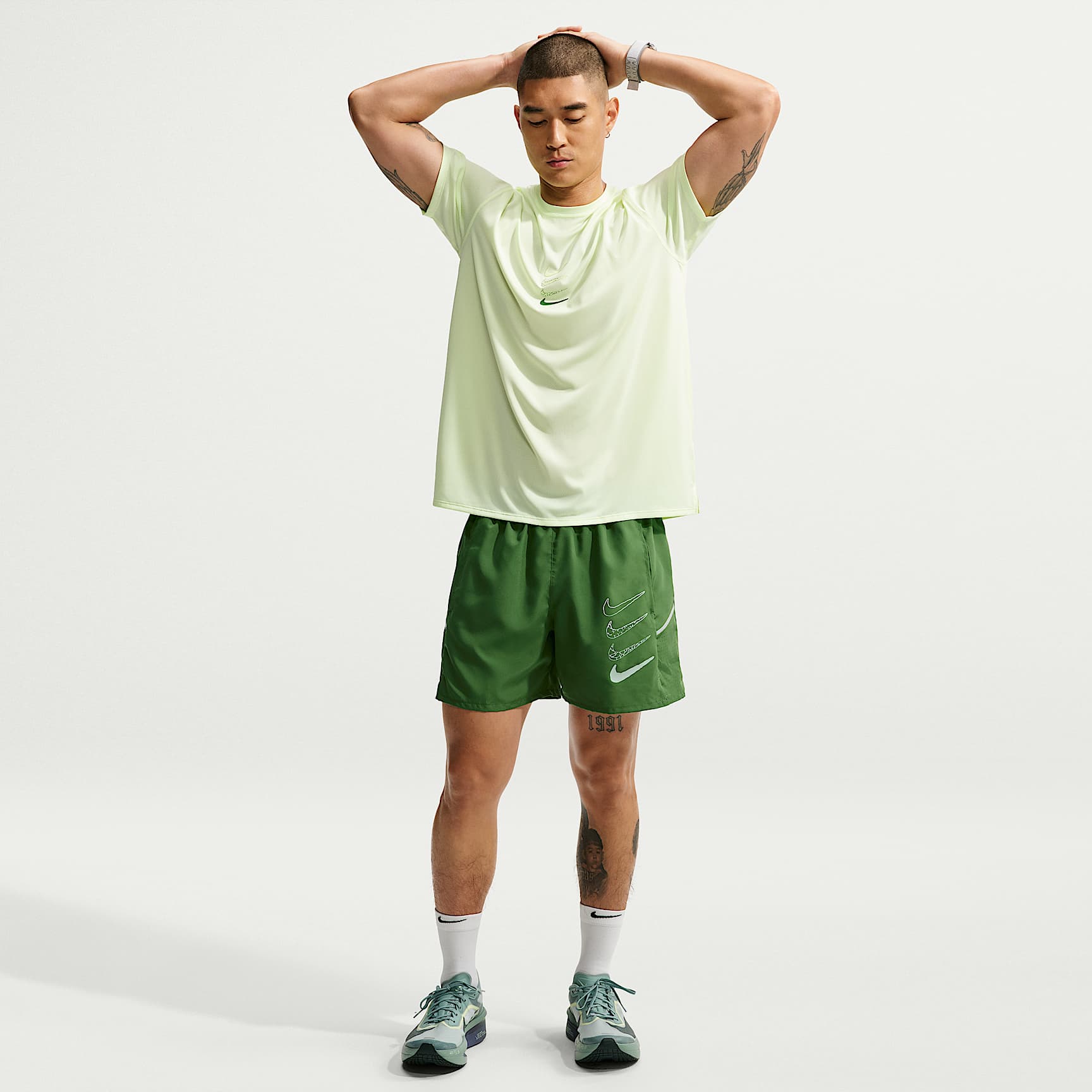 Nike Miler Dri-FIT Laufshorts mit Futter (ca. 13 cm, Herren)