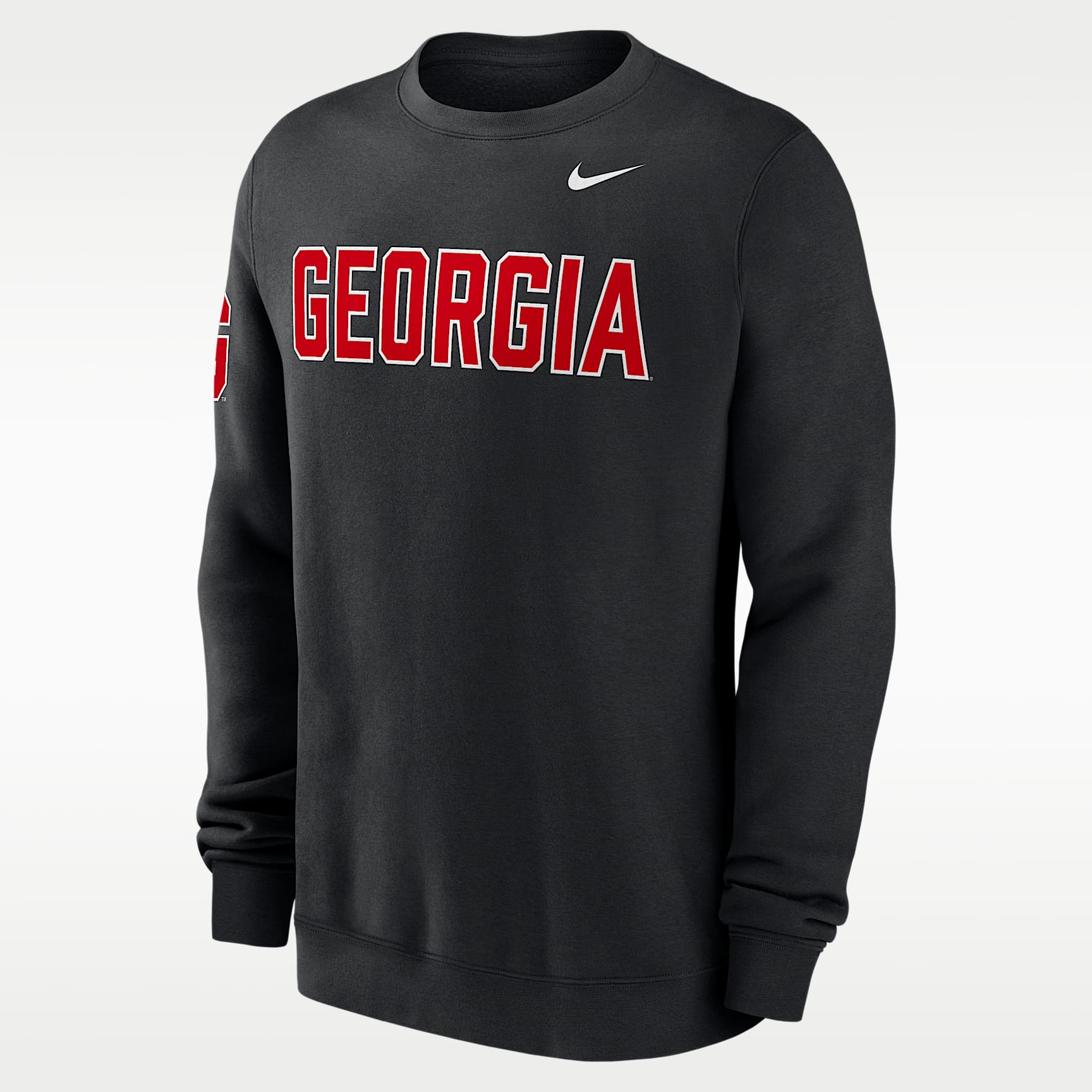 Georgia Sideline Club Men's Nike College Pullover Crew