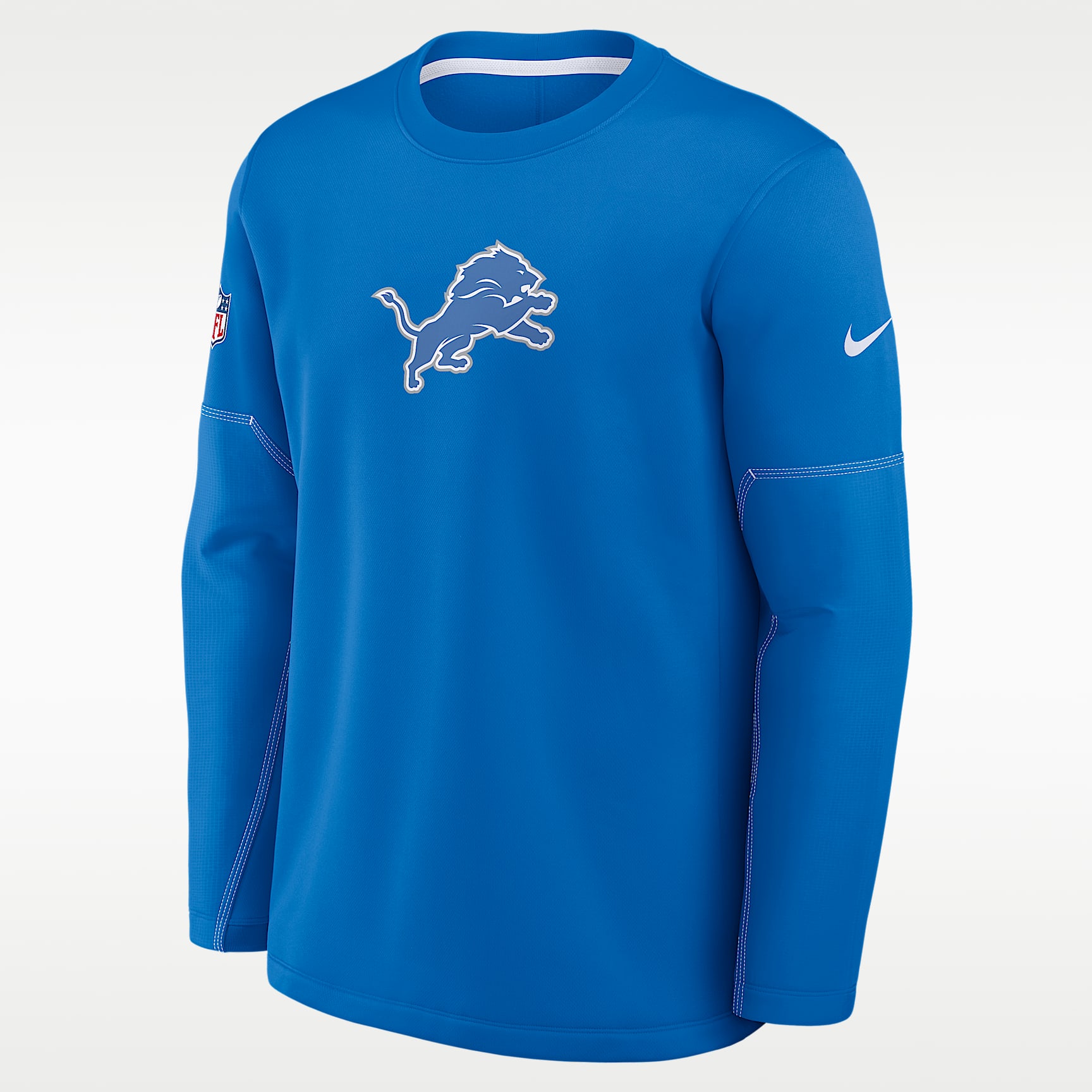 Detroit Lions Sideline Coaches Men's Nike Therma-FIT NFL Long-Sleeve T-Shirt