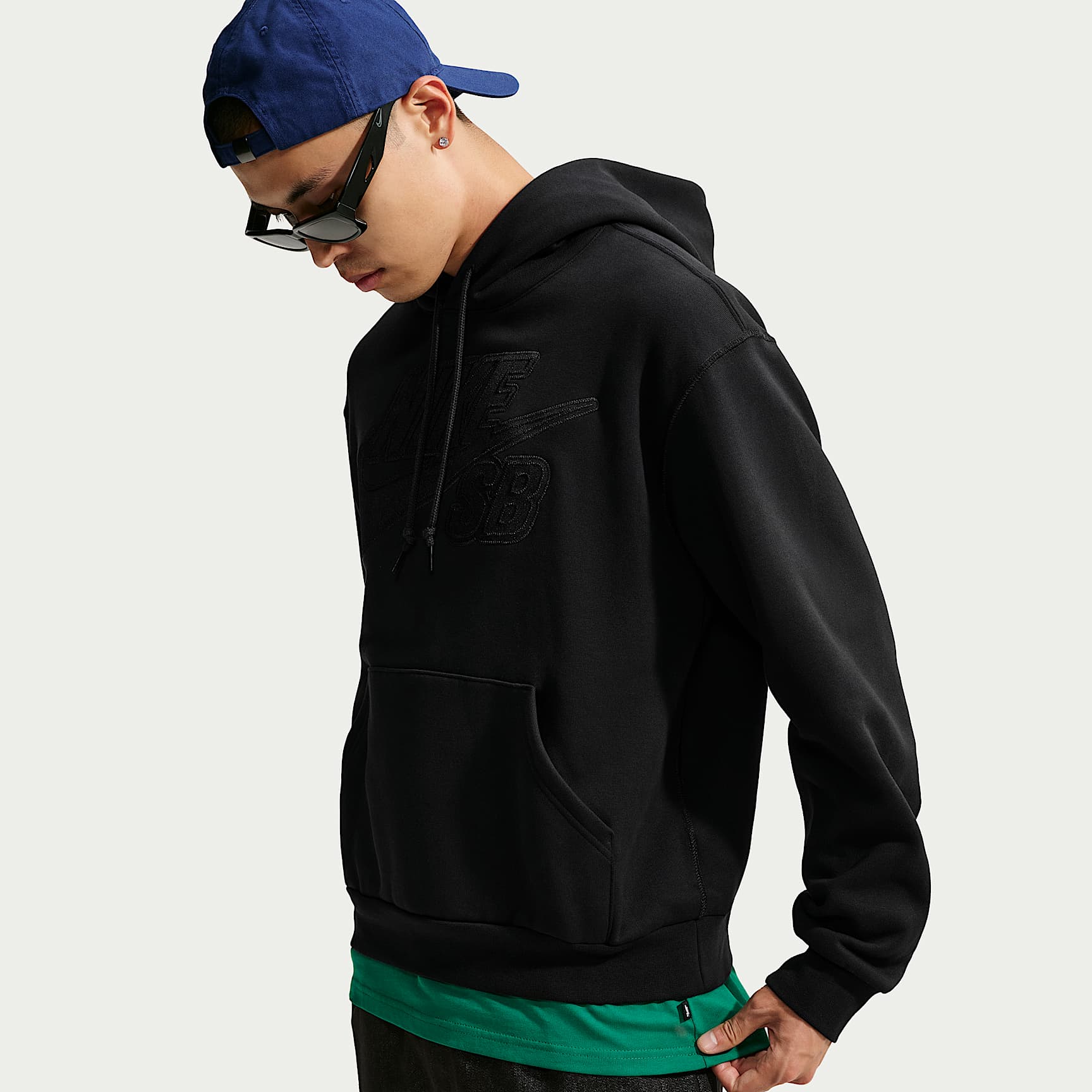 나이키 SB 플리스 풀오버 스케이트보딩 후디