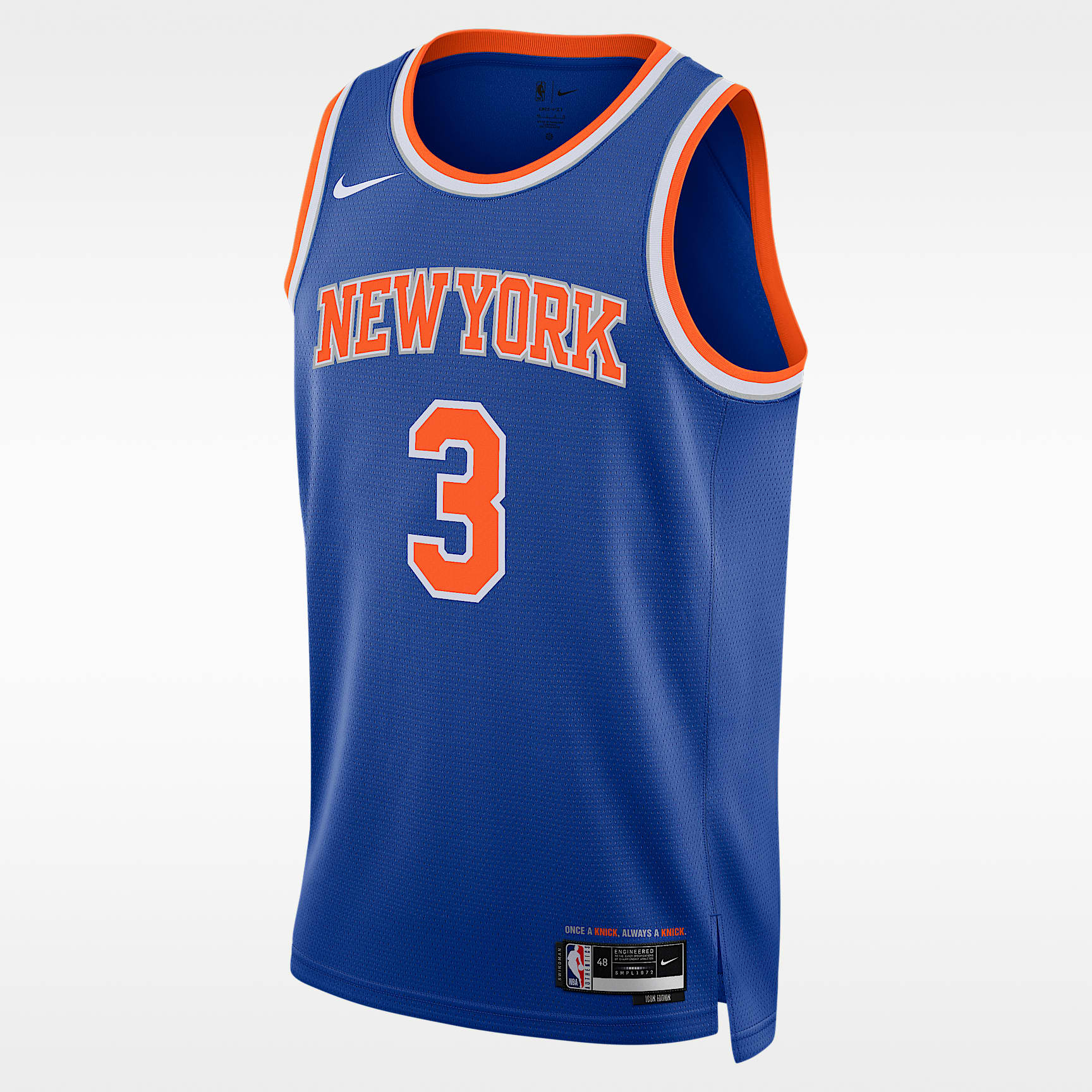 New York Knicks Icon Edition Men's Nike Dri-FIT NBA Swingman Jersey ...
