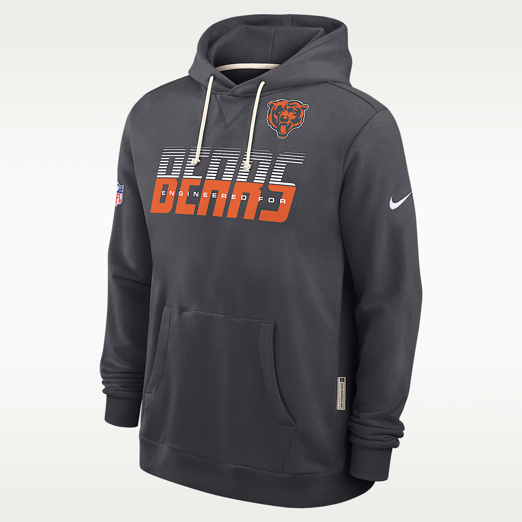 Chicago Bears Sideline Standard Issue Men's Nike Dri-FIT NFL Pullover Hoodie