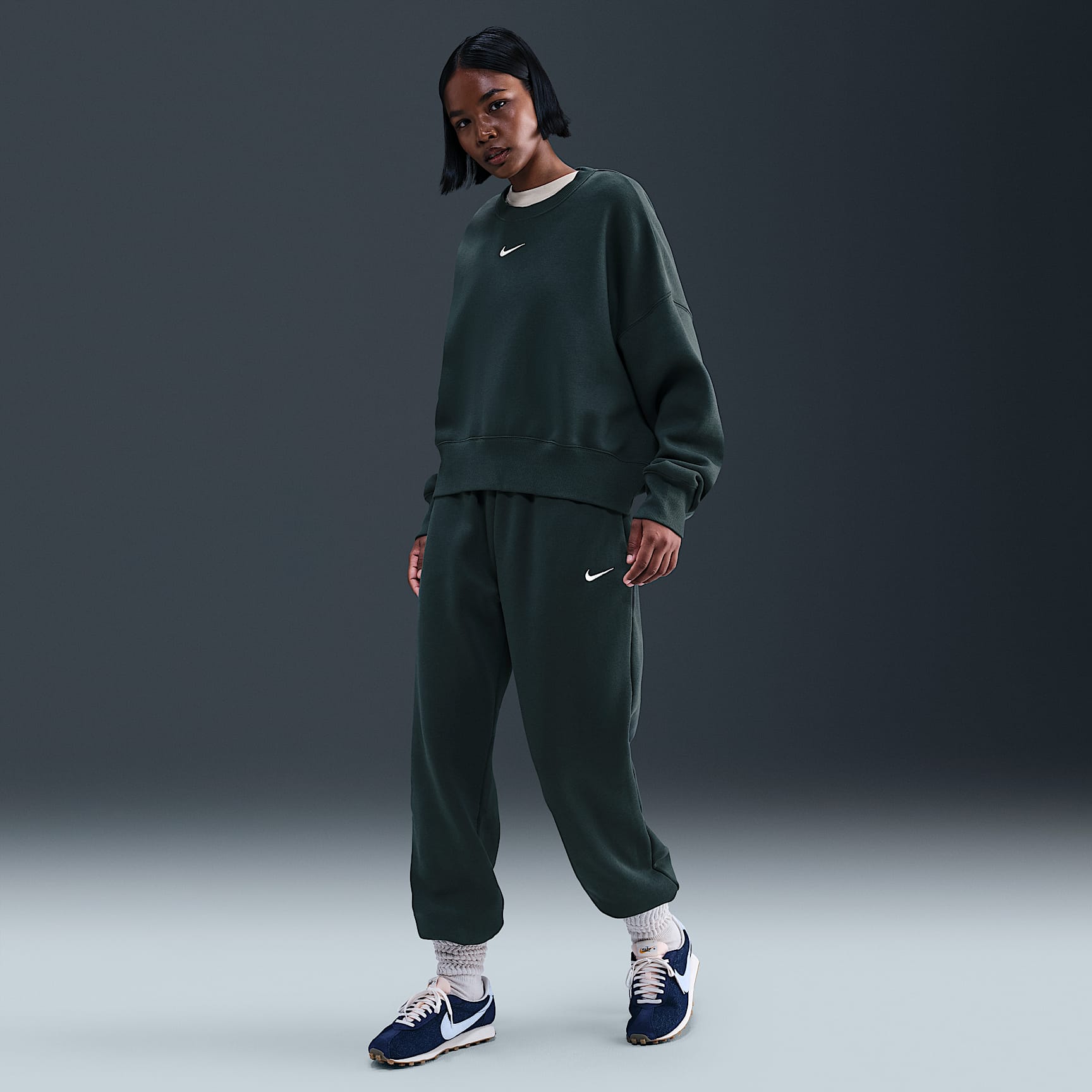 Pantalon de survêtement oversize à taille haute Nike Sportswear Phoenix Fleece pour Femme