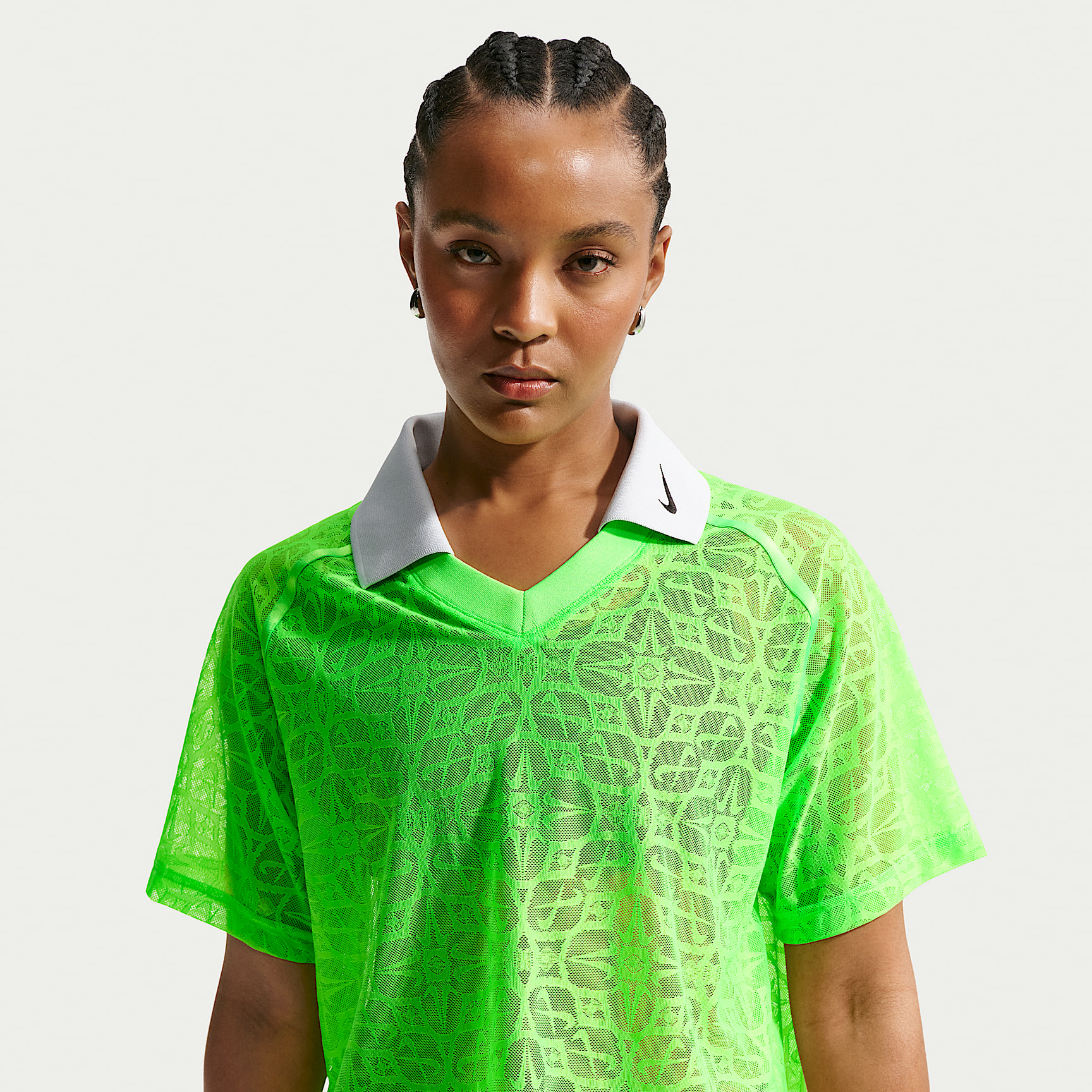 Nike Sportswear Women's Loose Lace Polo Jersey Top