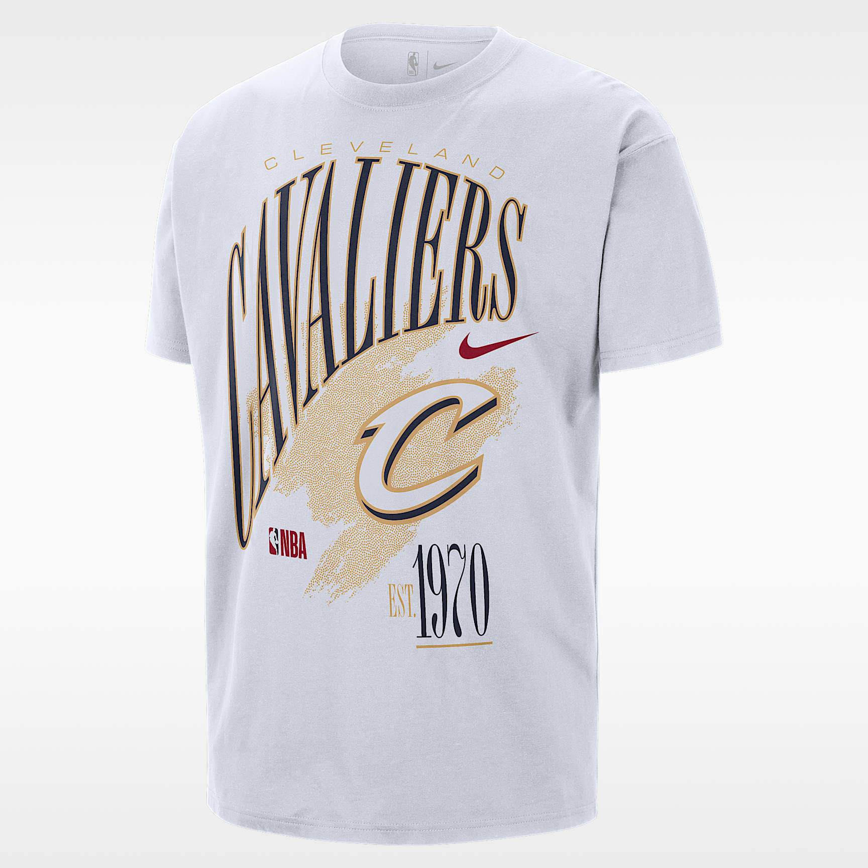 Cleveland Cavaliers Hardwood Classics Vintage Men's Short-Sleeve Ringer T-Shirt