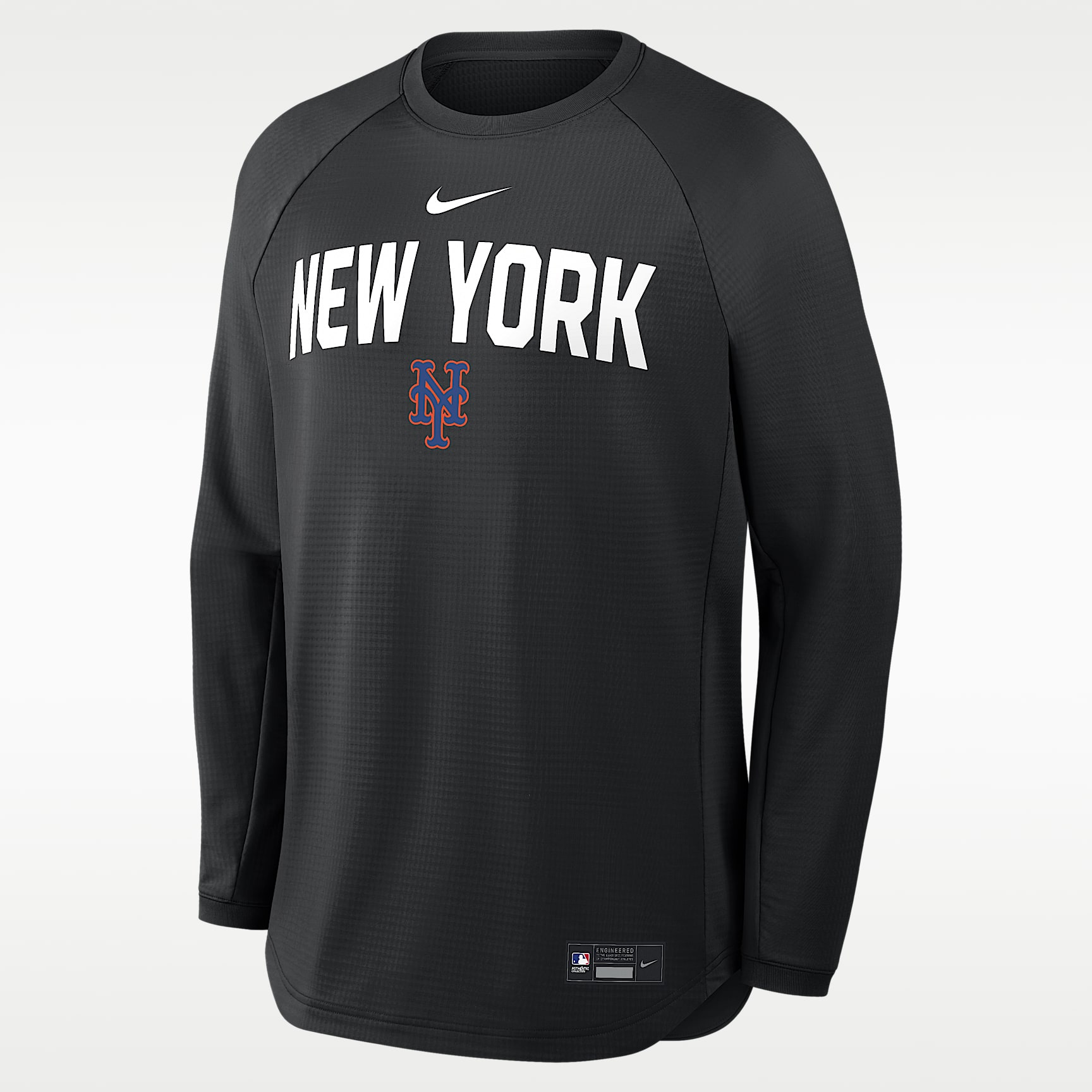 New York Mets Authentic Collection Men's Nike Dri-FIT Pullover Crew