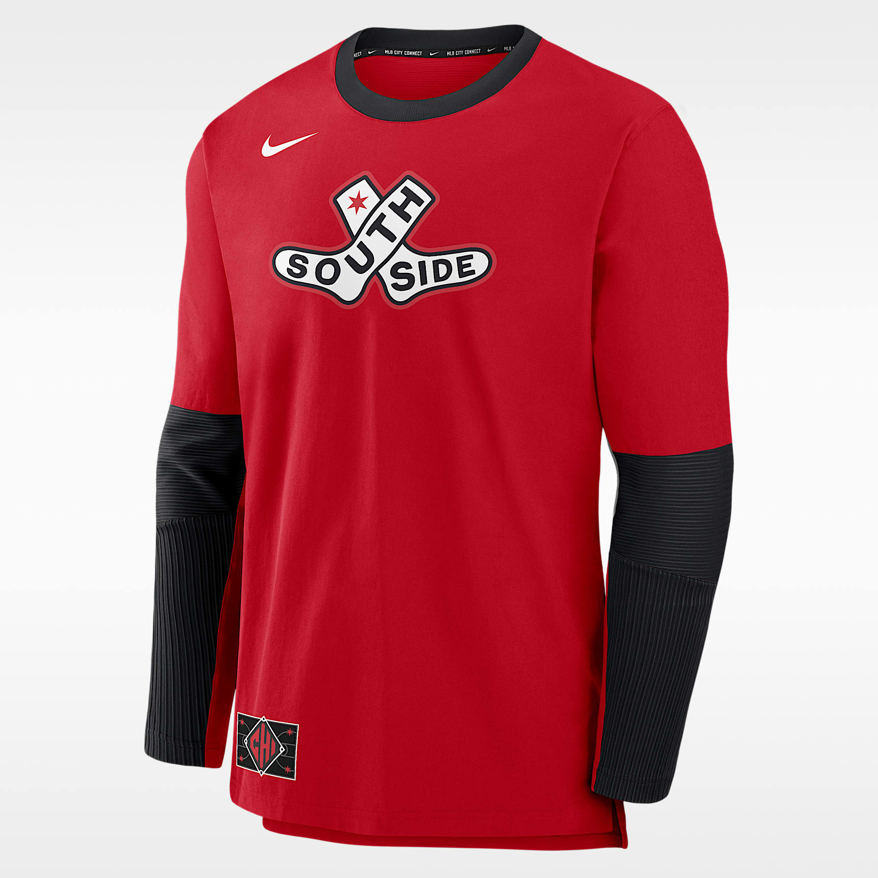Chamarra sin cierre Nike Dri-FIT de la MLB para hombre Chicago White Sox Authentic Collection City Connect Player