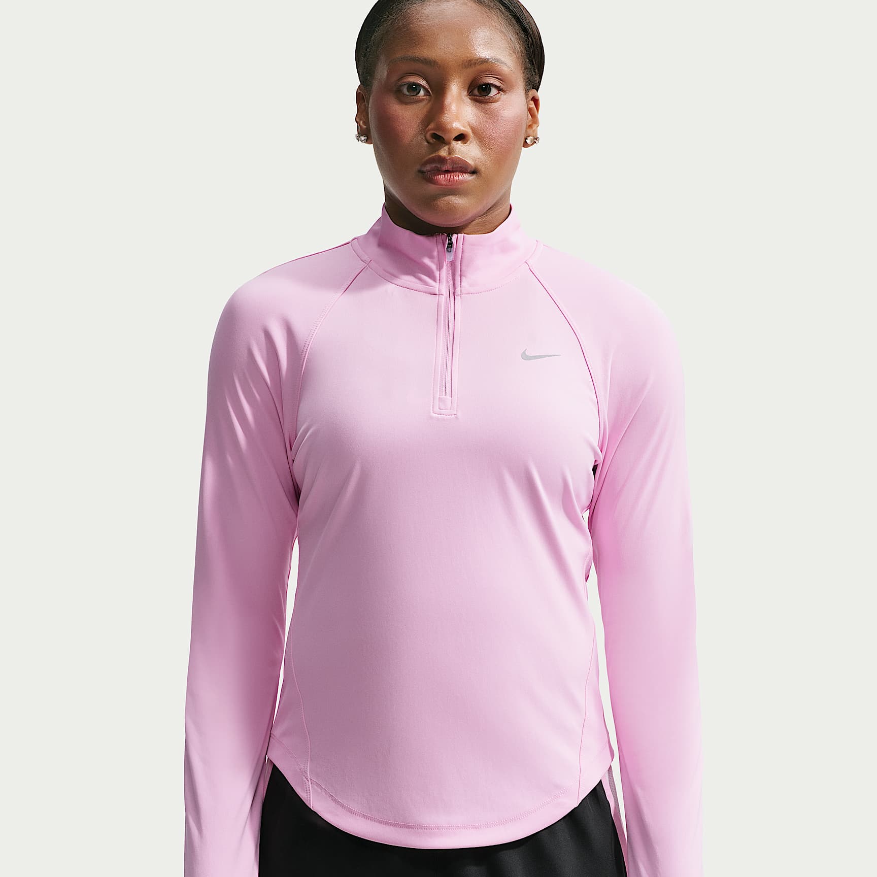 Damska koszulka do biegania z zamkiem 1/4 Dri-FIT Nike Tempo