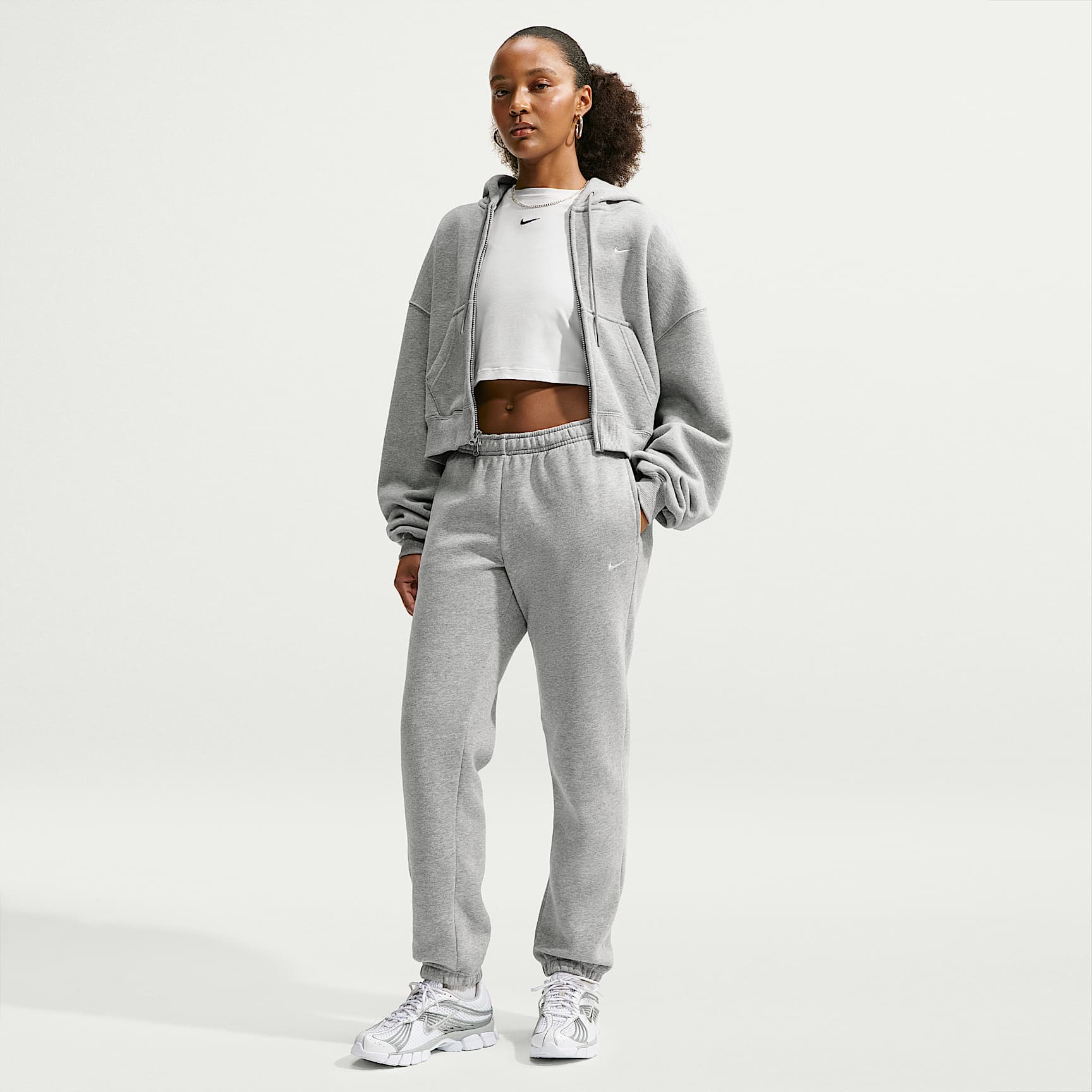 Nike Studio Fleece Medium Weight Women's Mid-Rise Cuffed Trousers