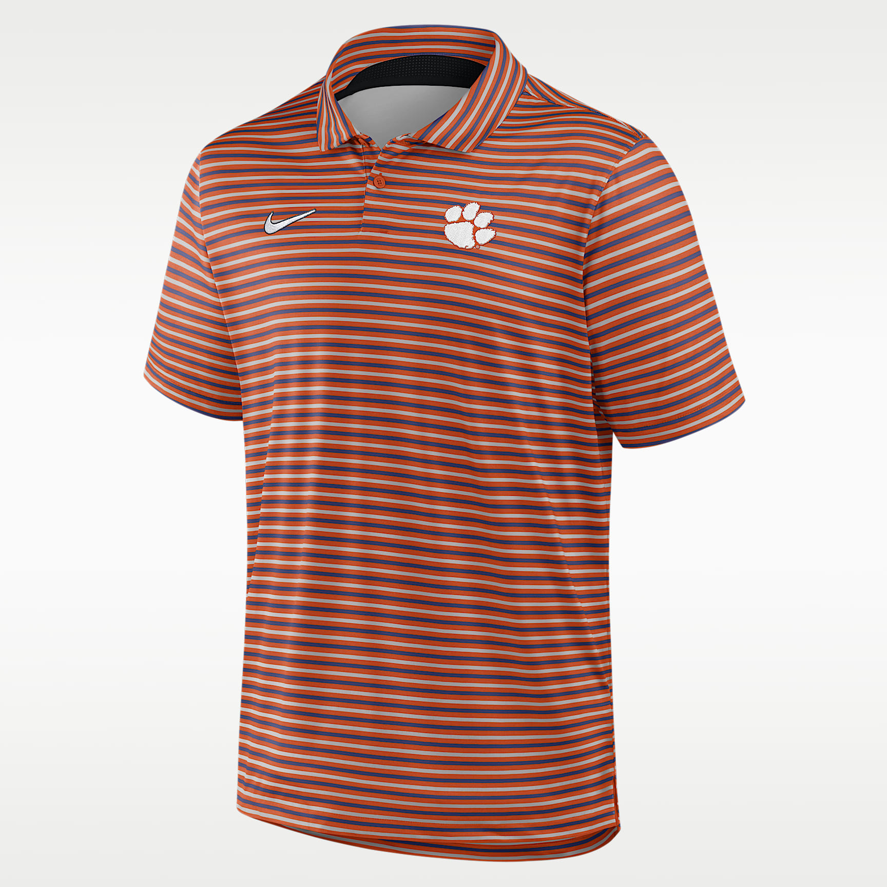Clemson Tour Stripe Men's Nike Dri-FIT College Polo