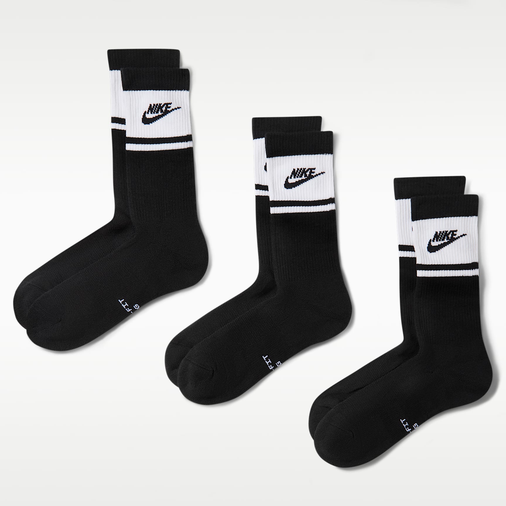 Nike Everyday Elevated Crew Socks (3 Pairs)