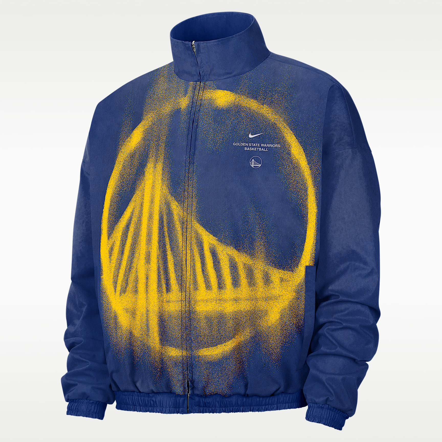 Golden State Warriors Nike Standard Issue Men's Woven Basketball Jacket