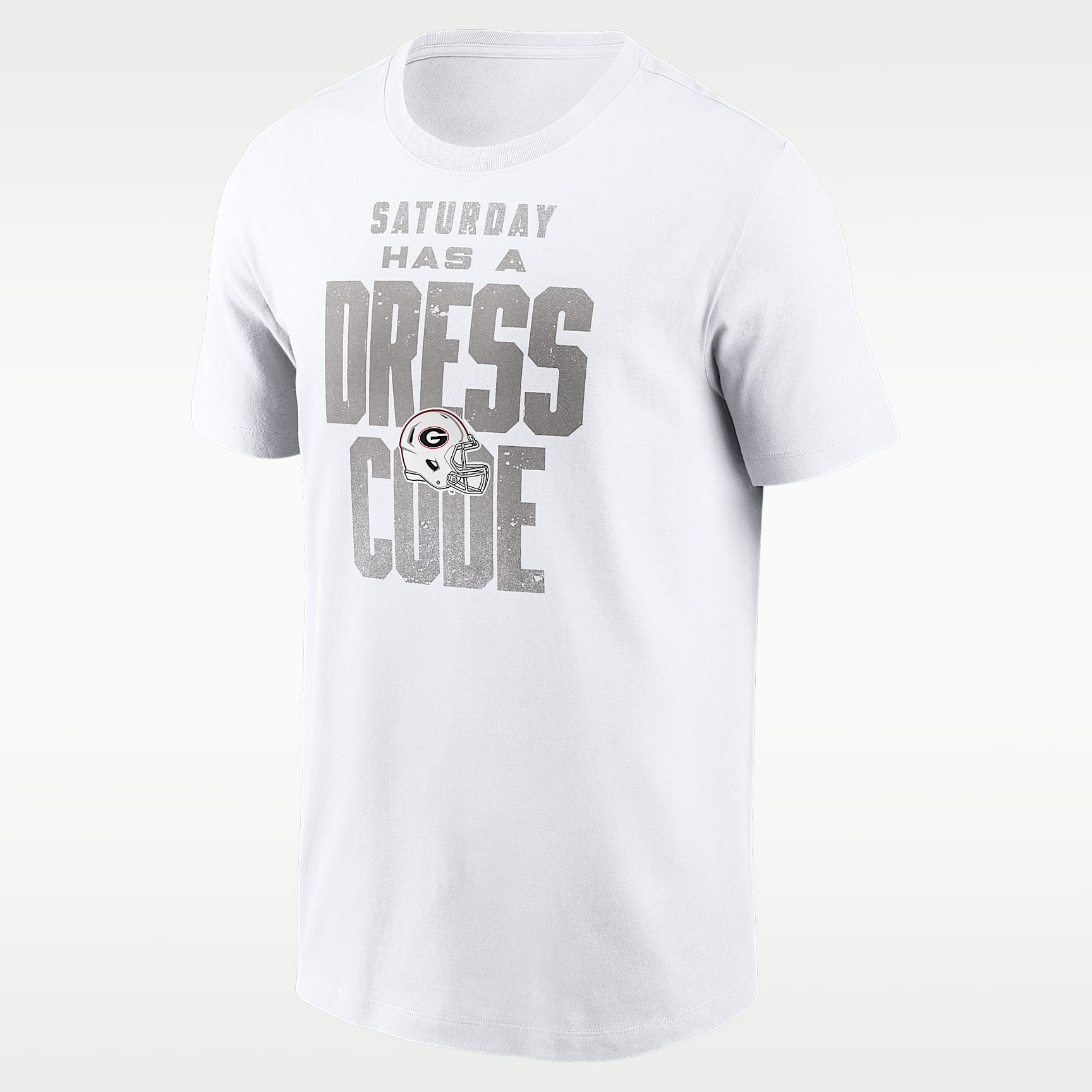 Playera universitaria Nike para hombre Georgia 2026 White Out Dress Code