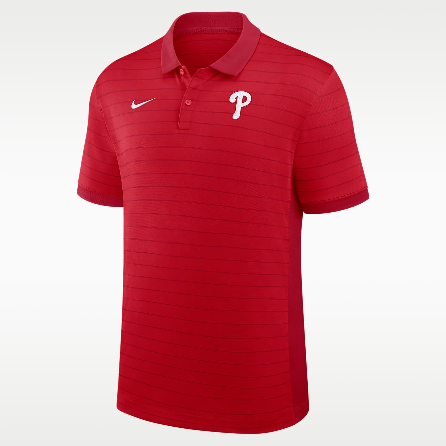 Philadelphia Phillies Authentic Collection Striped Victory Men's Nike Dri-FIT MLB Polo