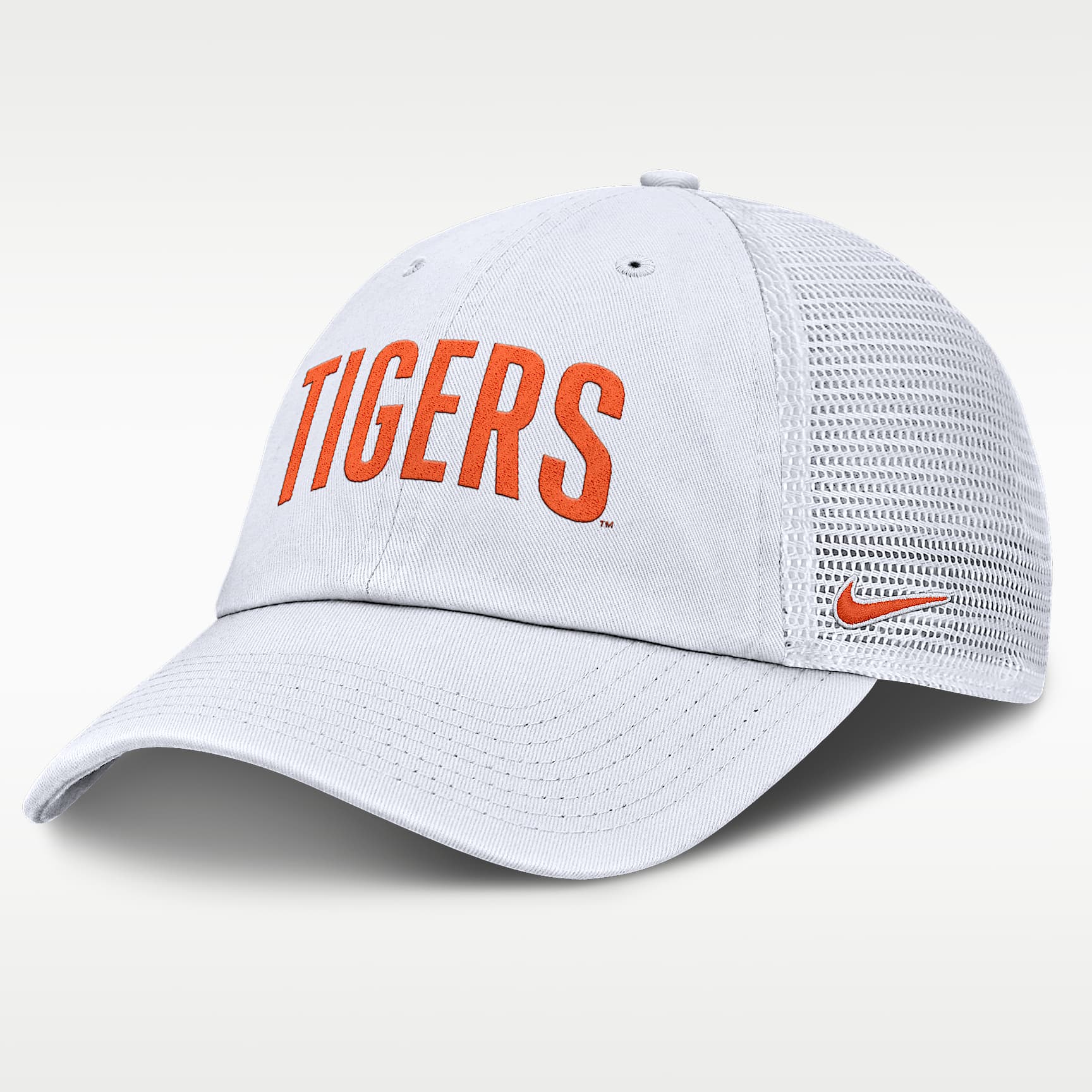Gorra de rejilla universitaria Nike ajustable para hombre Clemson Primetime Campus Club