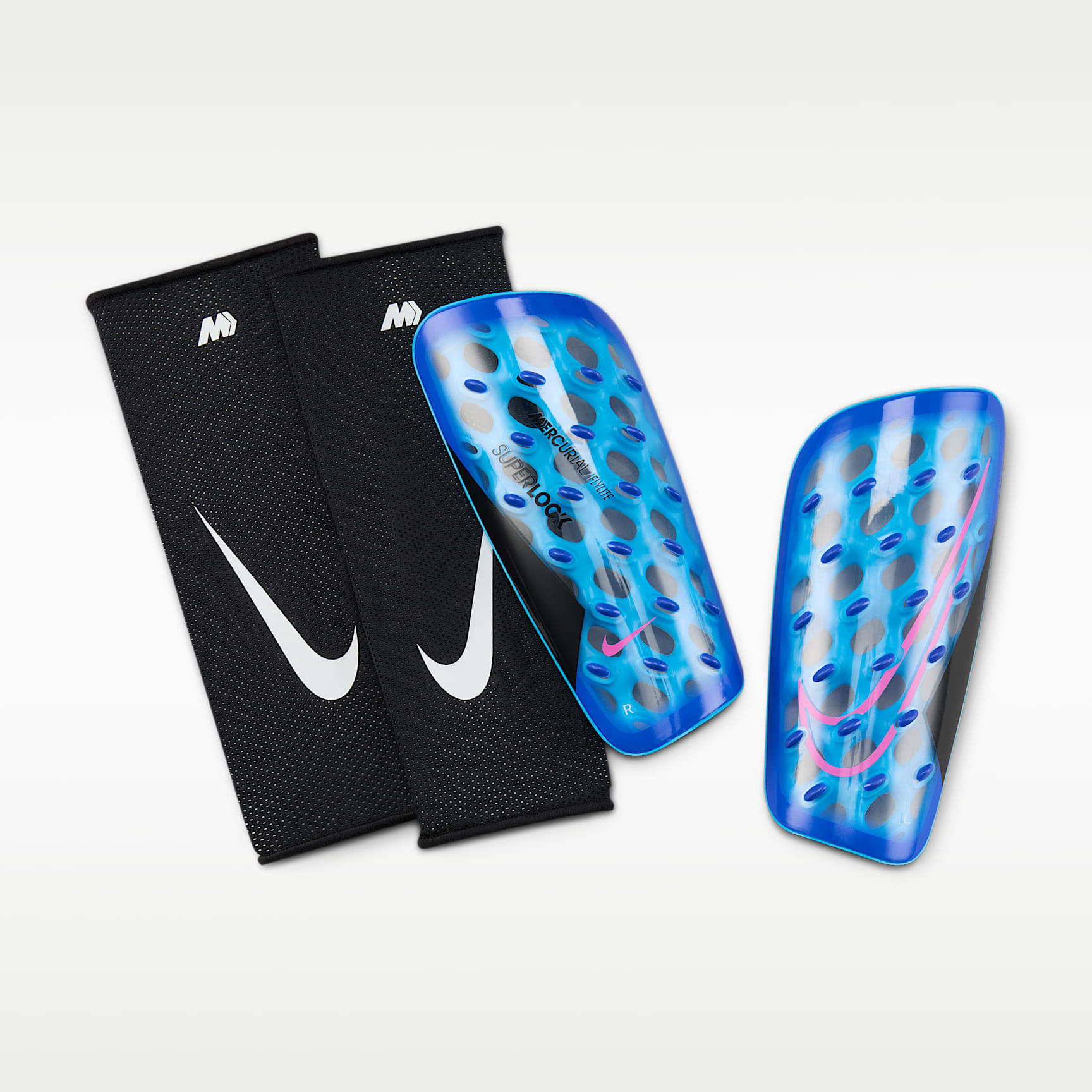 Nike Mercurial FlyLite SuperLock Fußball-Schienbeinschoner