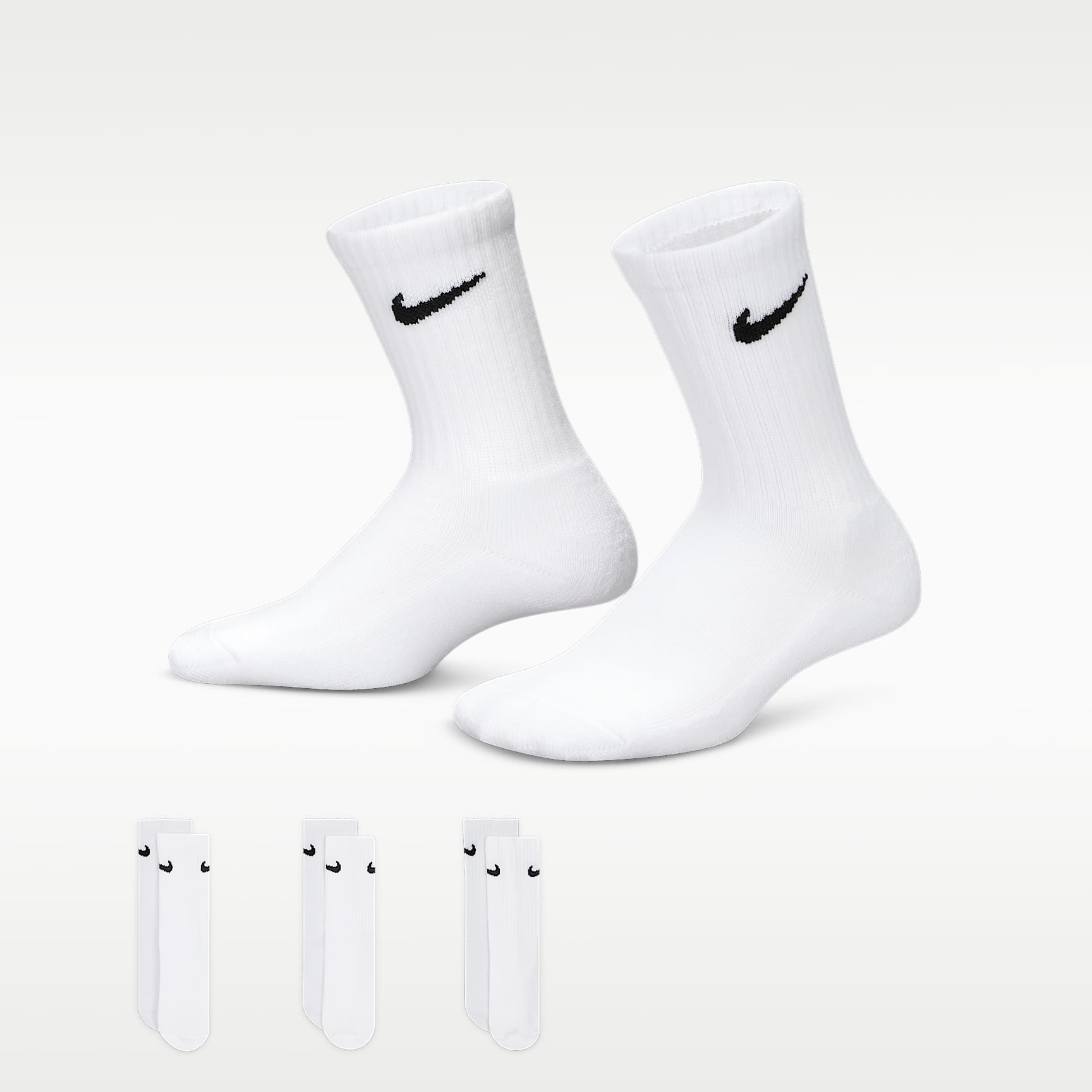 Nike Basics Kids' Crew Socks (3 Pairs)