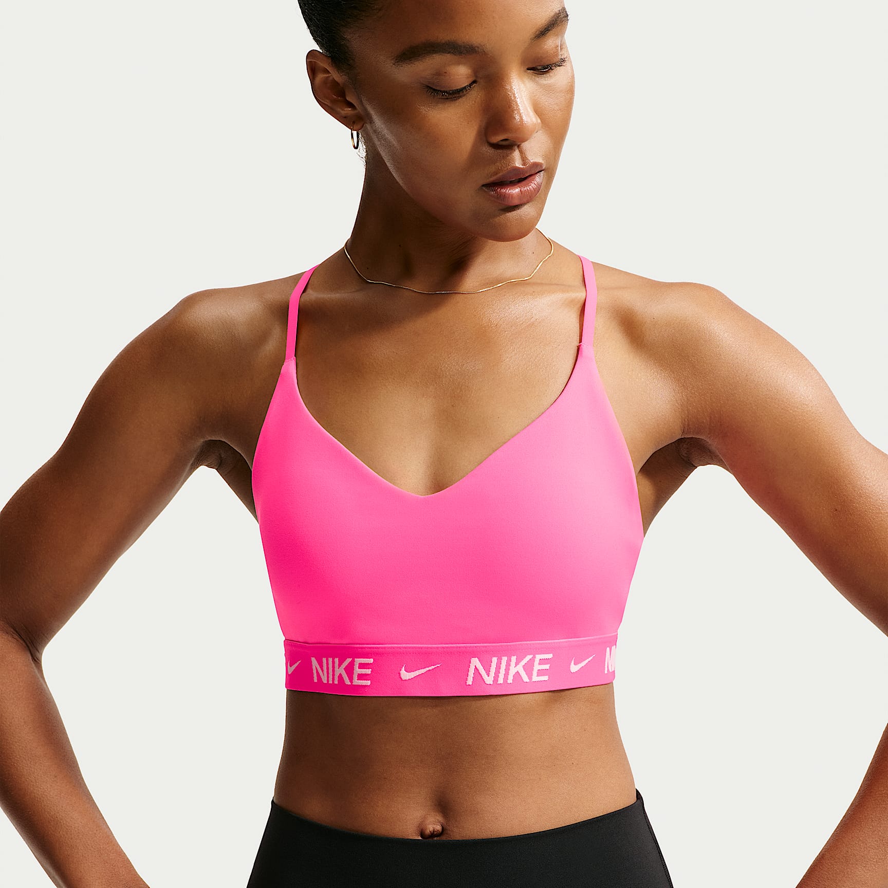 Bra imbottito regolabile Nike Indy Light Support – Donna