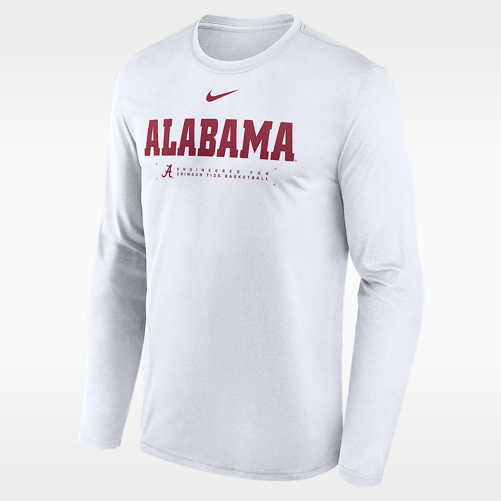 Alabama Courtside Basketball Shootaround Legend Men's Nike Dri-FIT College Long-Sleeve T-Shirt