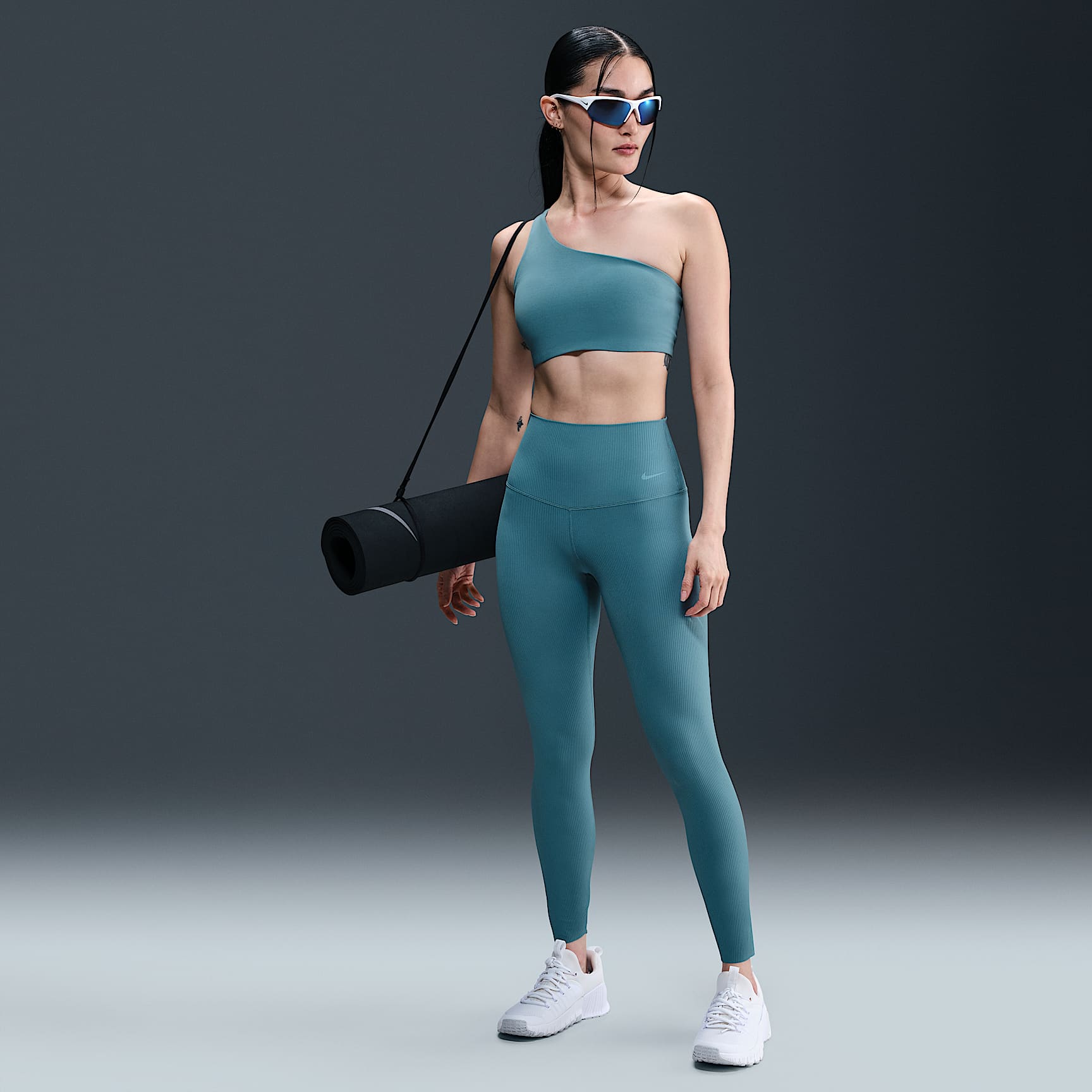 Nike Zenvy Rib Women's High-Waisted 7/8 Leggings