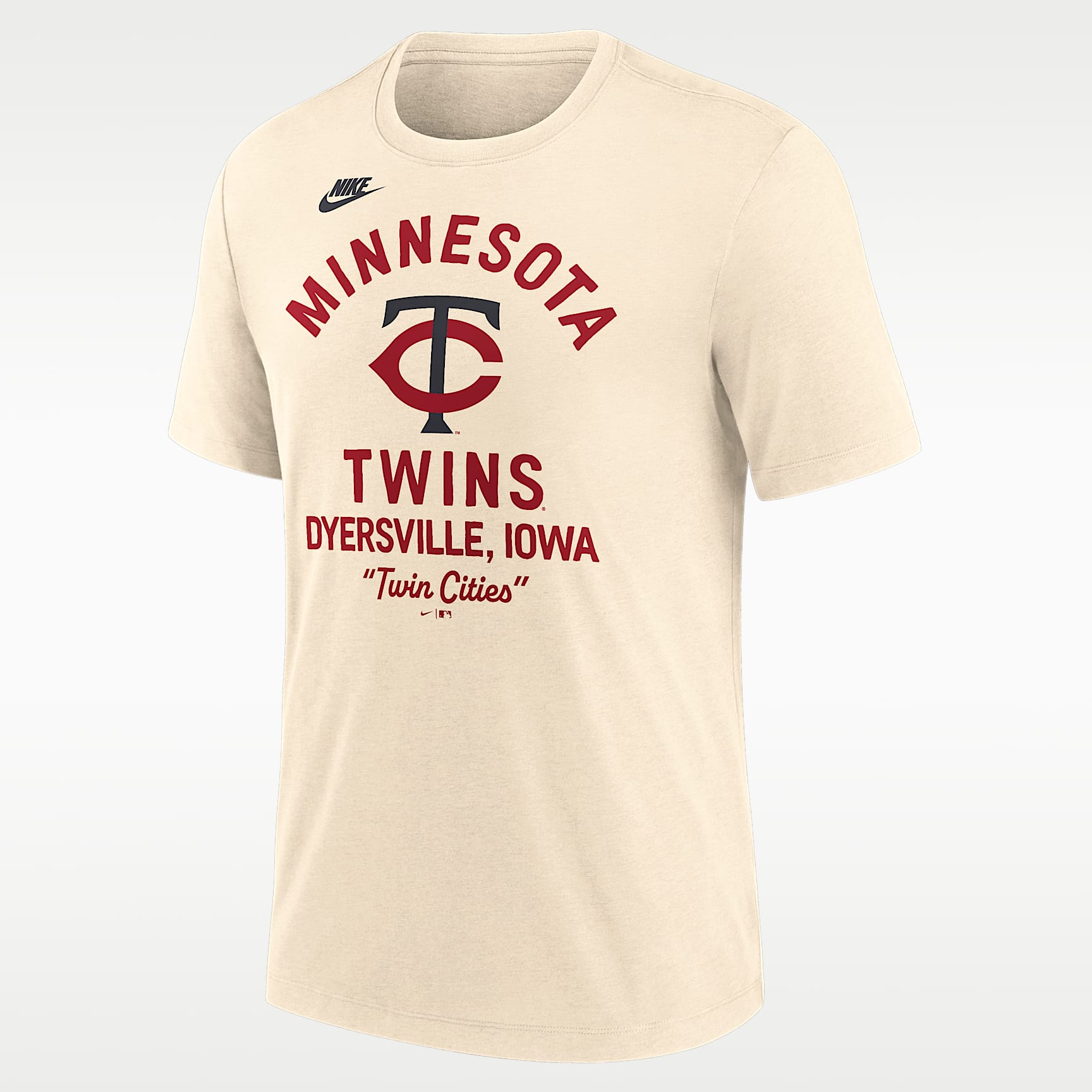 Playera Nike de la MLB para hombre Minnesota Twins 2026 MLB at Field of Dreams Nostalgic
