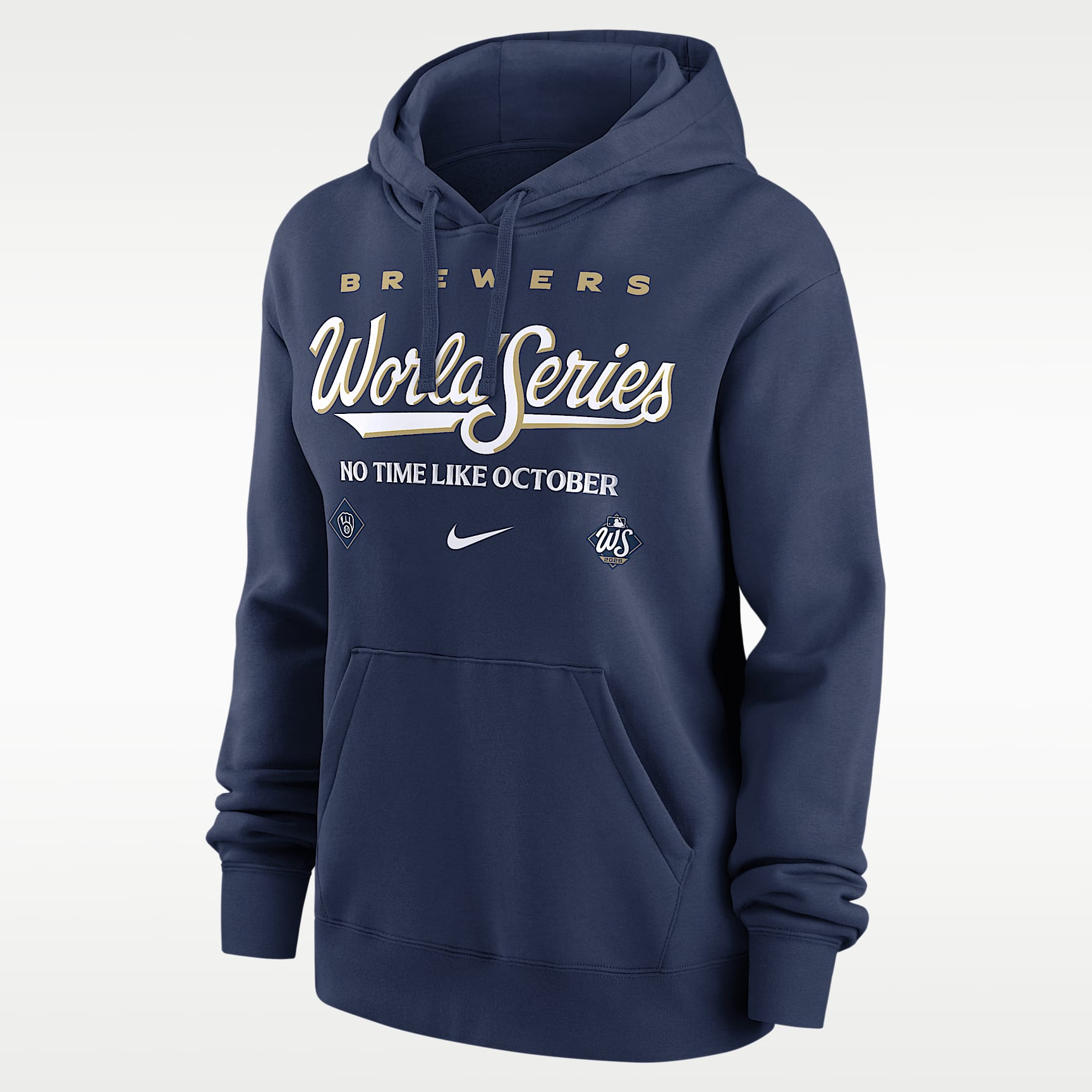 Milwaukee Brewers 2026 World Series Participant Authentic Collection Women's Nike MLB Pullover Hoodie