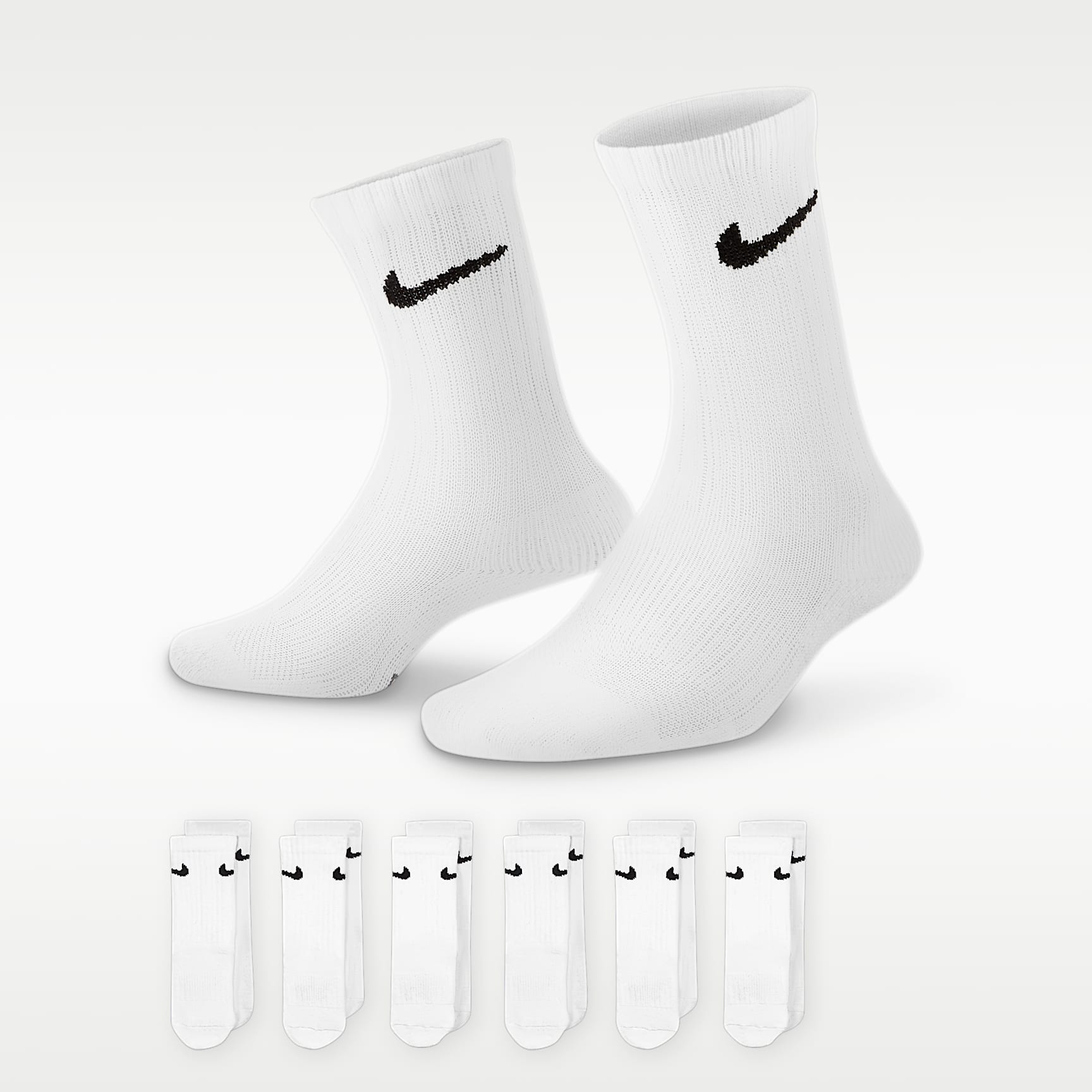 Calcetas para niños talla pequeña Nike Dri-FIT Performance Basics (6 pares)