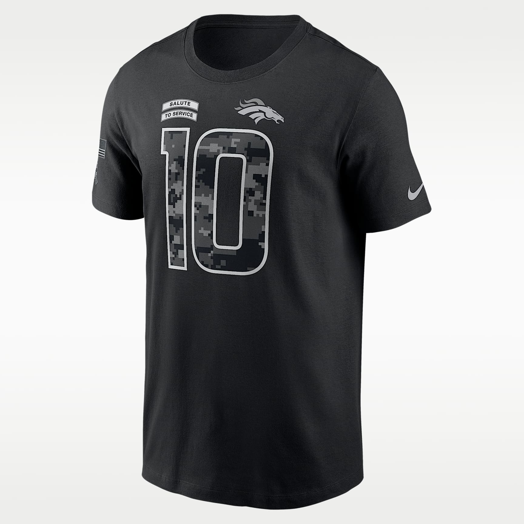 Playera Nike de la NFL para hombre Bo Nix Denver Broncos Salute to Service