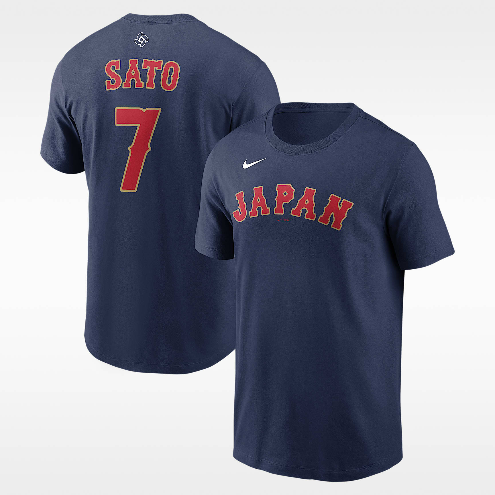 Teruyuki Sato Japan National Baseball Team 2026 World Baseball Classic Men's Nike T-Shirt