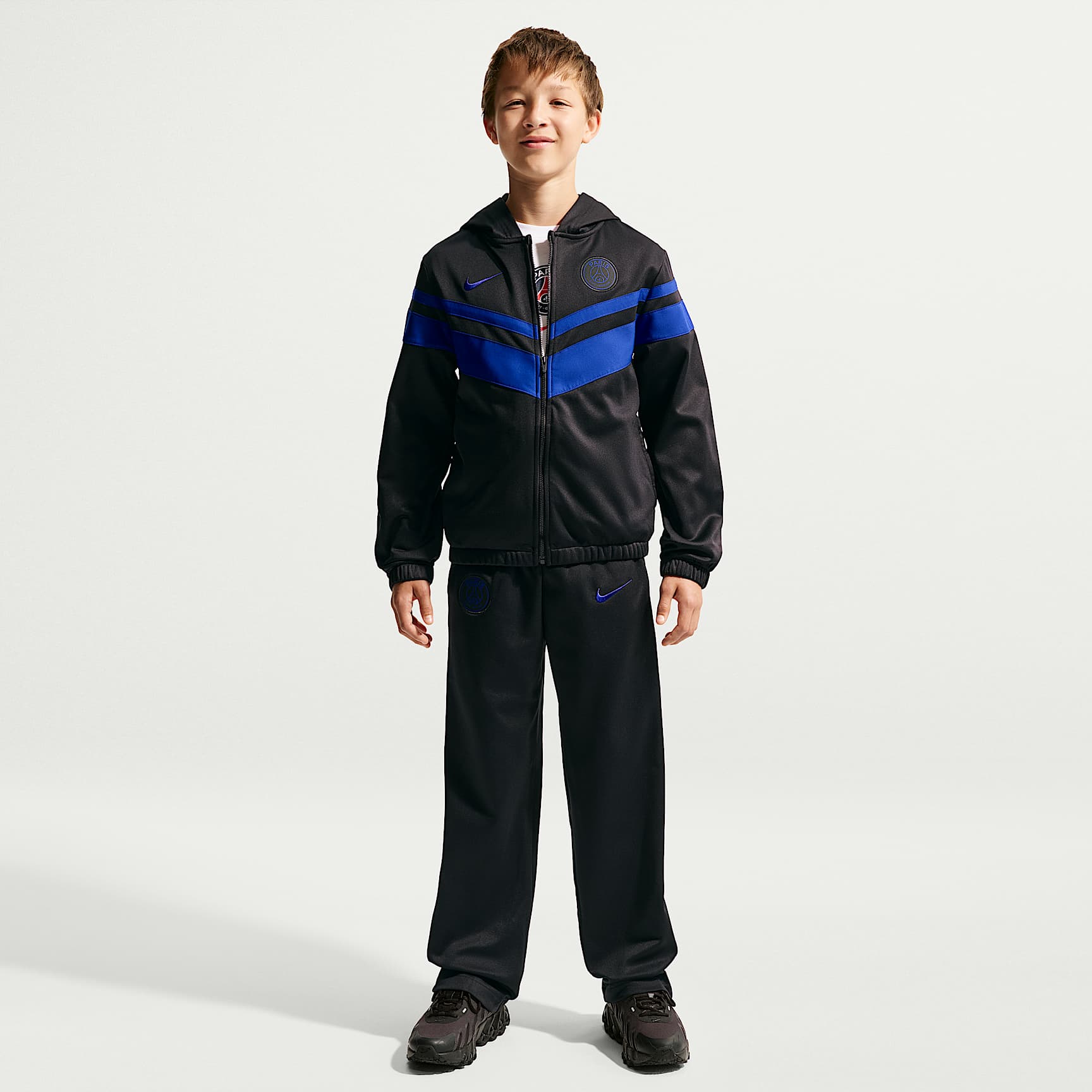 Paris Saint-Germain Home Older Kids' Nike Dri-FIT Football Hooded Tracksuit