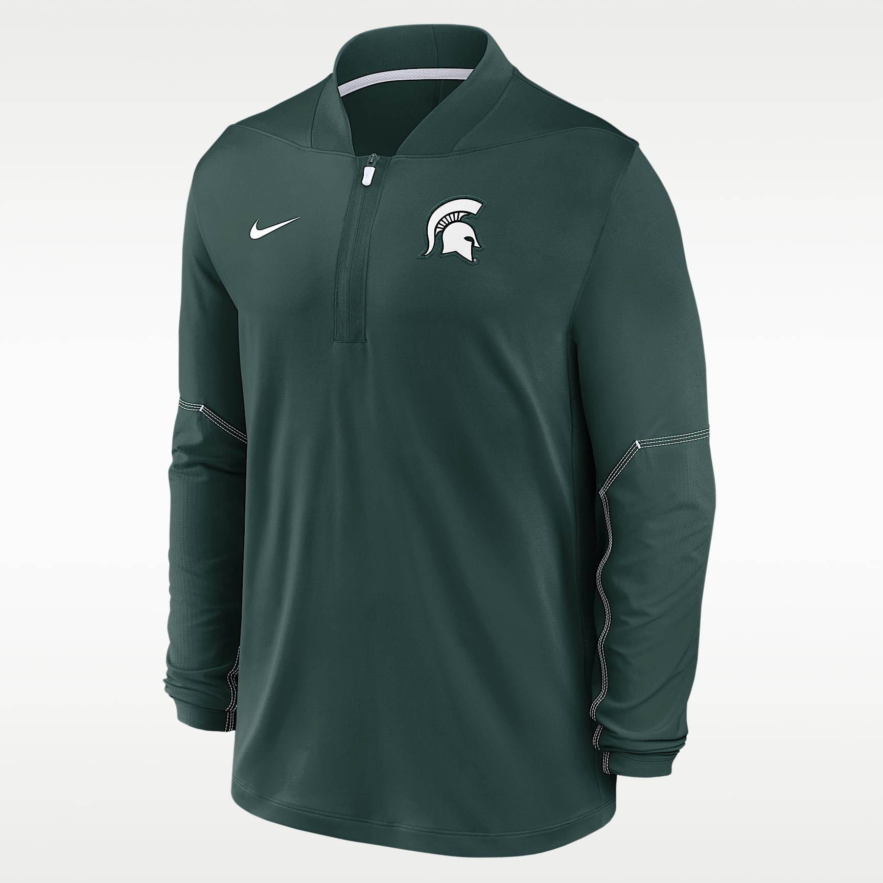 Sudadera universitaria Nike Dri-FIT de medio cierre para hombre Michigan State Sideline