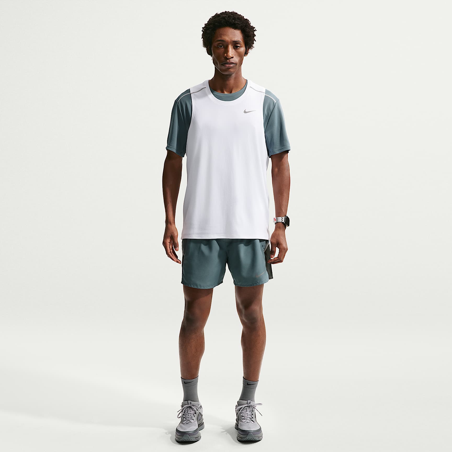 Short de running 13 cm 2-en-1 Dri-FIT Nike Miler pour homme